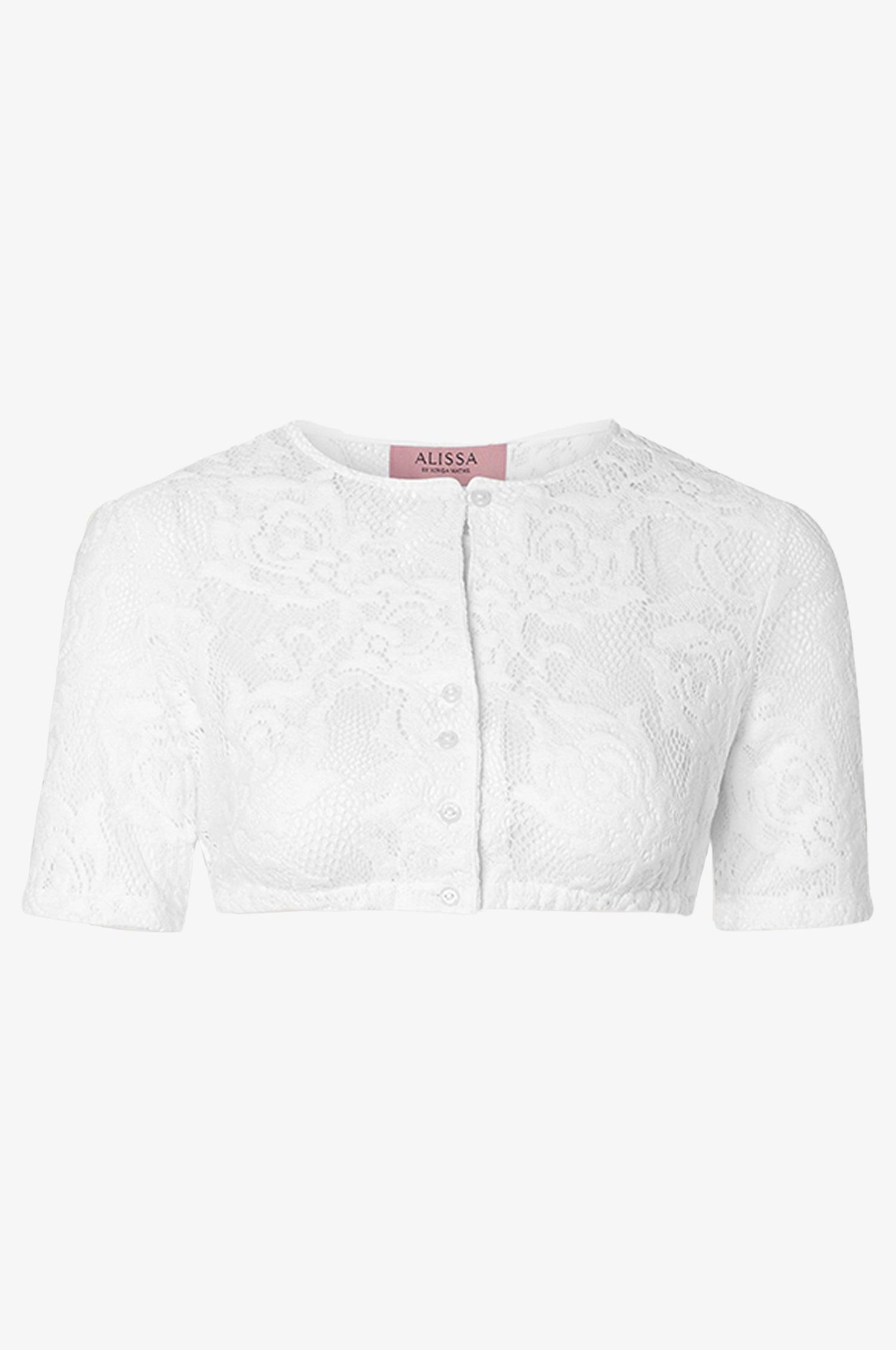Dirndlbluse Frieda in Weiß - TRACHT À PORTER