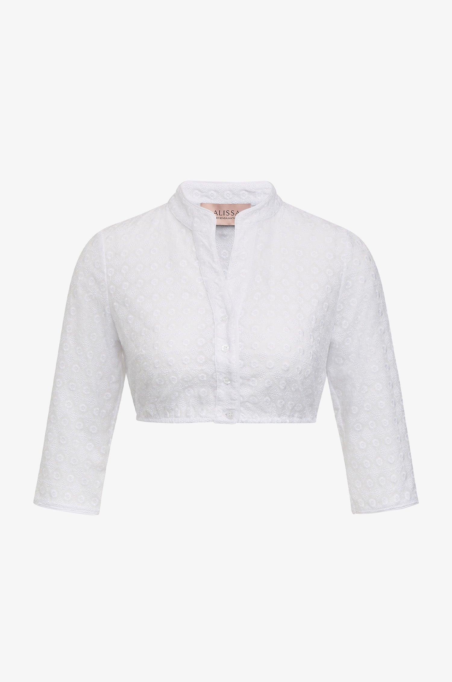 Dirndlbluse Nele in Weiß - TRACHT À PORTER