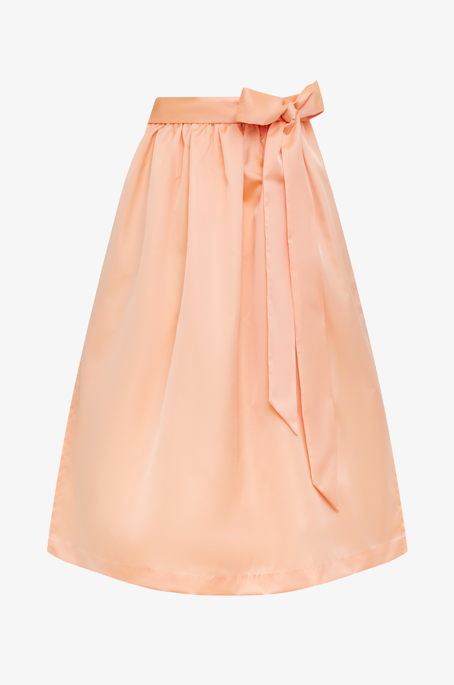 Glanz-Schürze in Apricot ONE SIZE