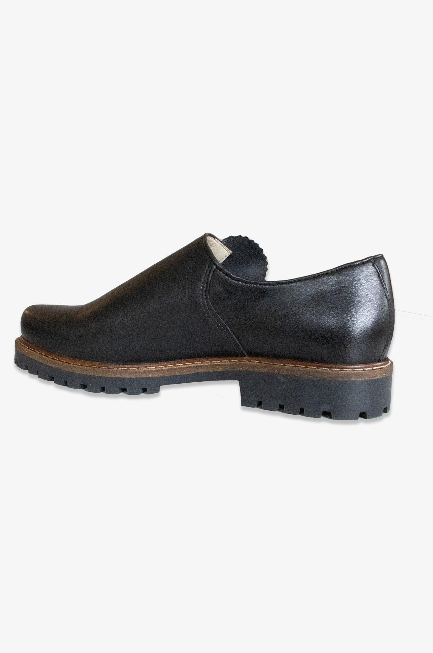 Glattleder Trachtenschuhe mit seitlicher Schnürung - TRACHT À PORTER