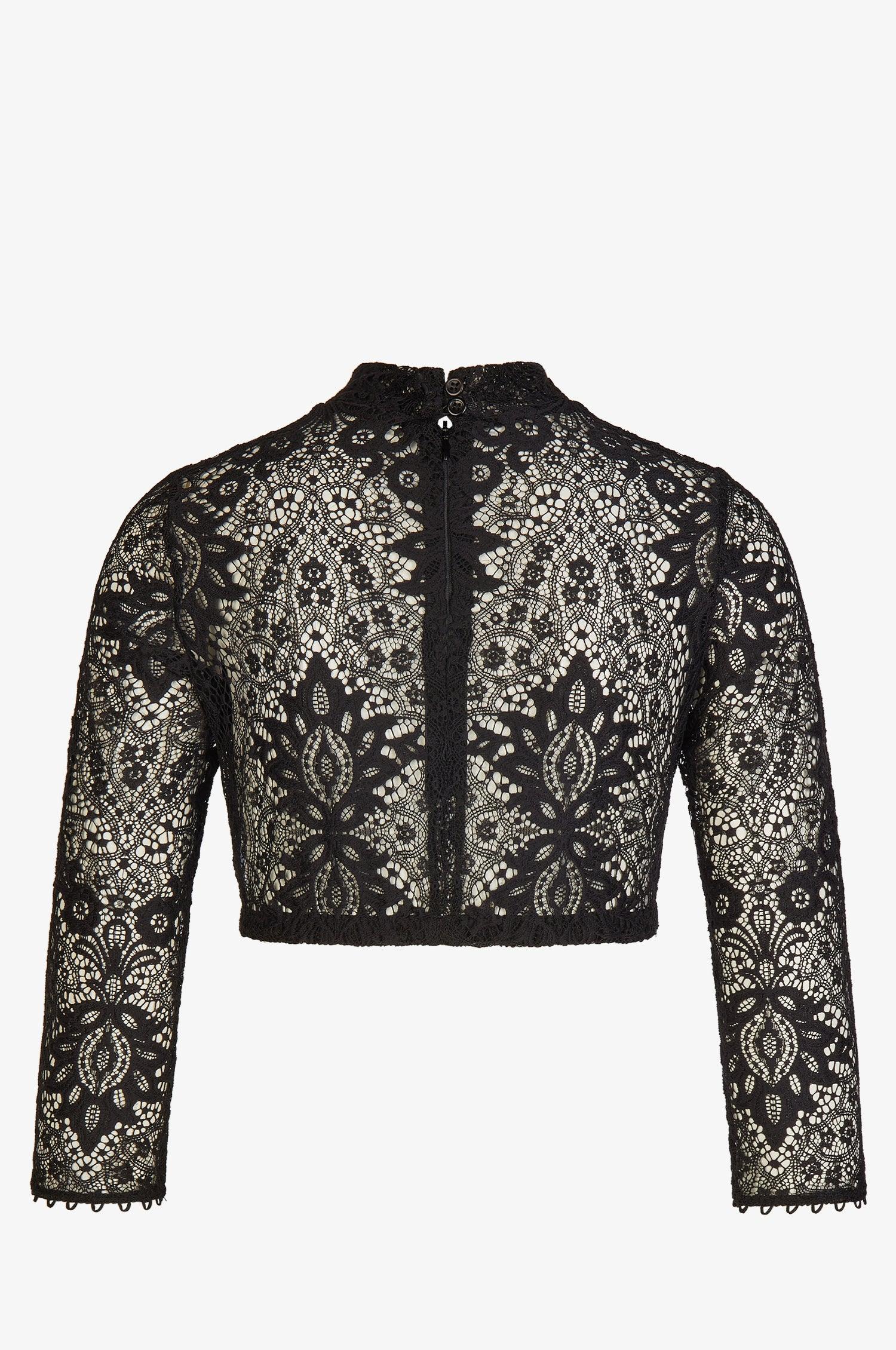 Dirndlbluse Inga in Schwarz - TRACHT À PORTER