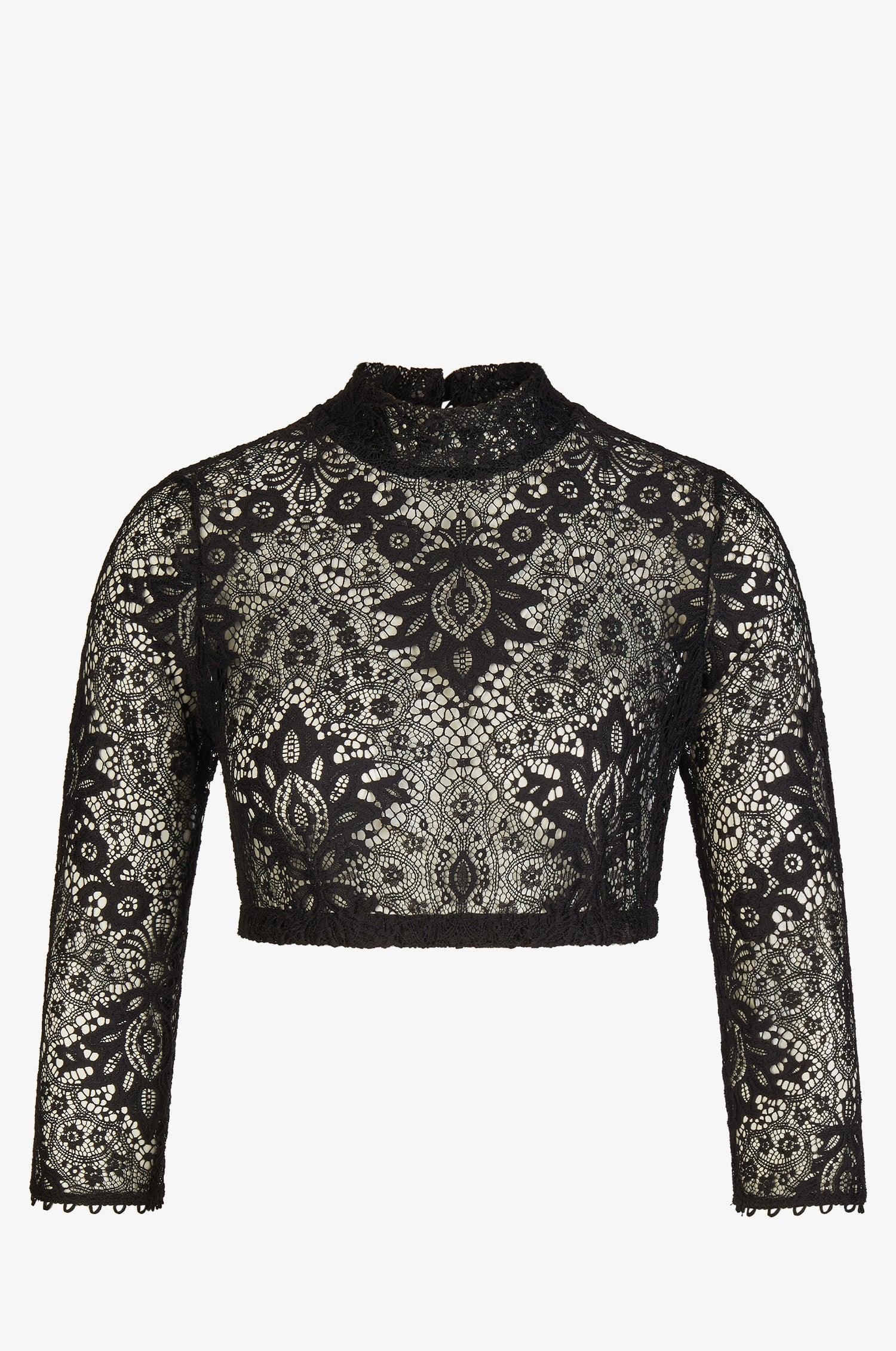 Dirndlbluse Inga in Schwarz - TRACHT À PORTER