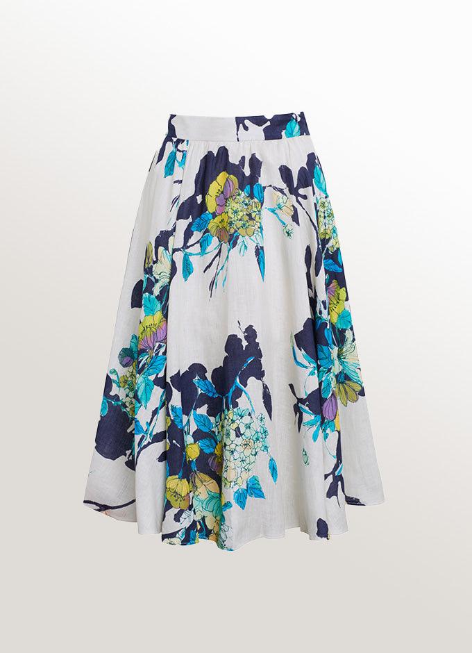 Leinenrock Leonie in Lapis - TRACHT À PORTER