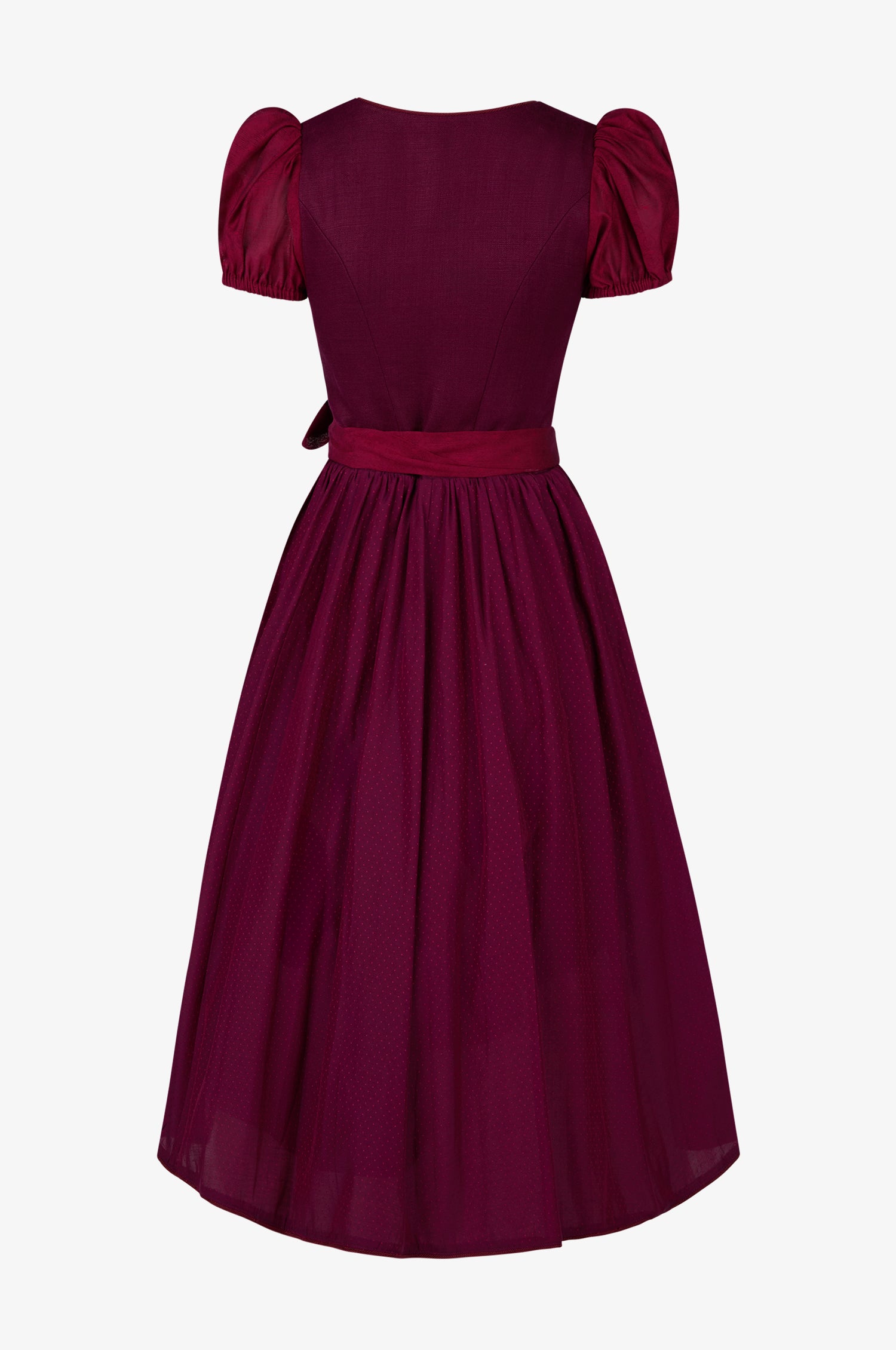 Dirndl Sanremo in Burgundy - TRACHT À PORTER