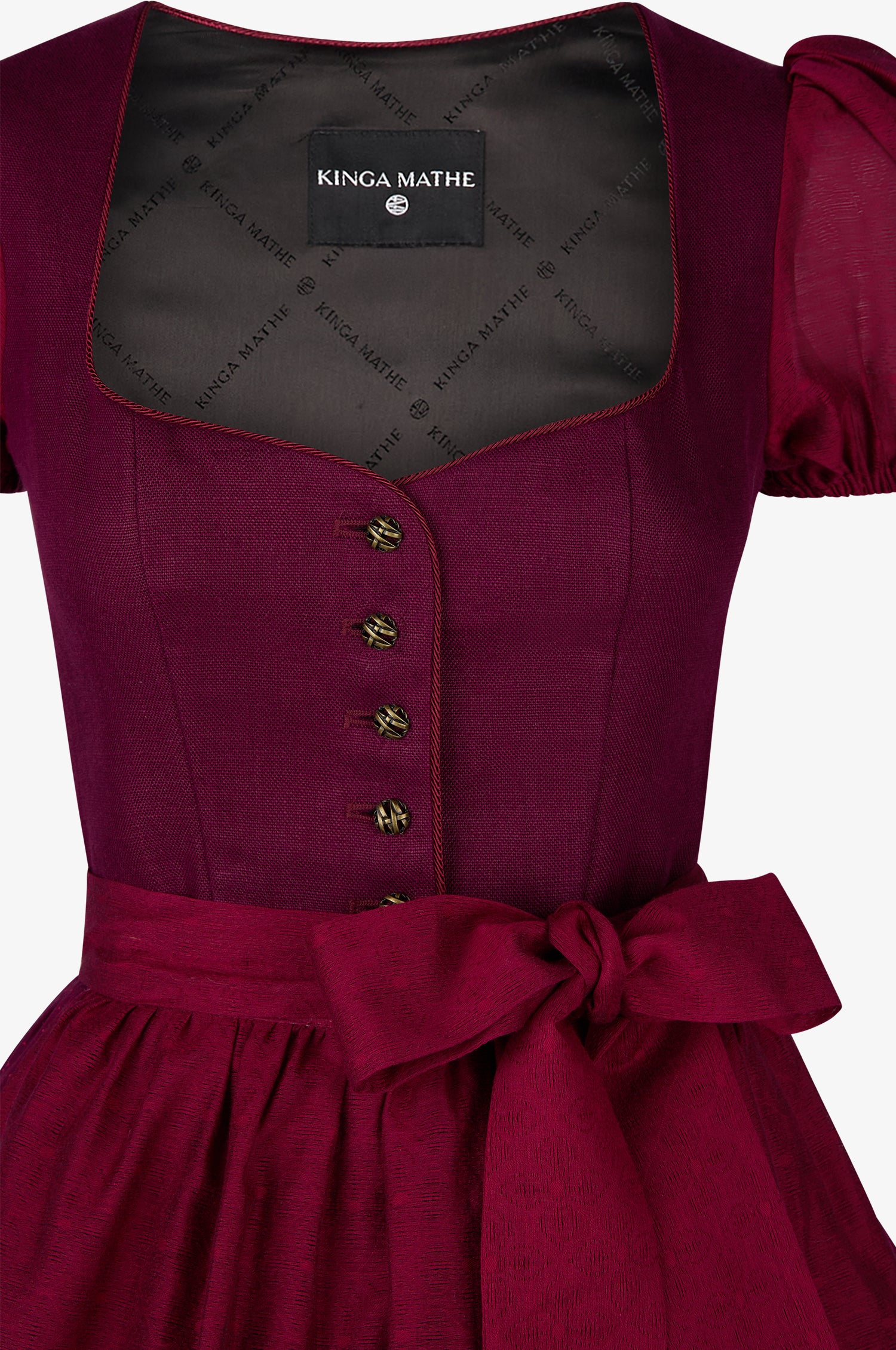 Dirndl Sanremo in Burgundy - TRACHT À PORTER