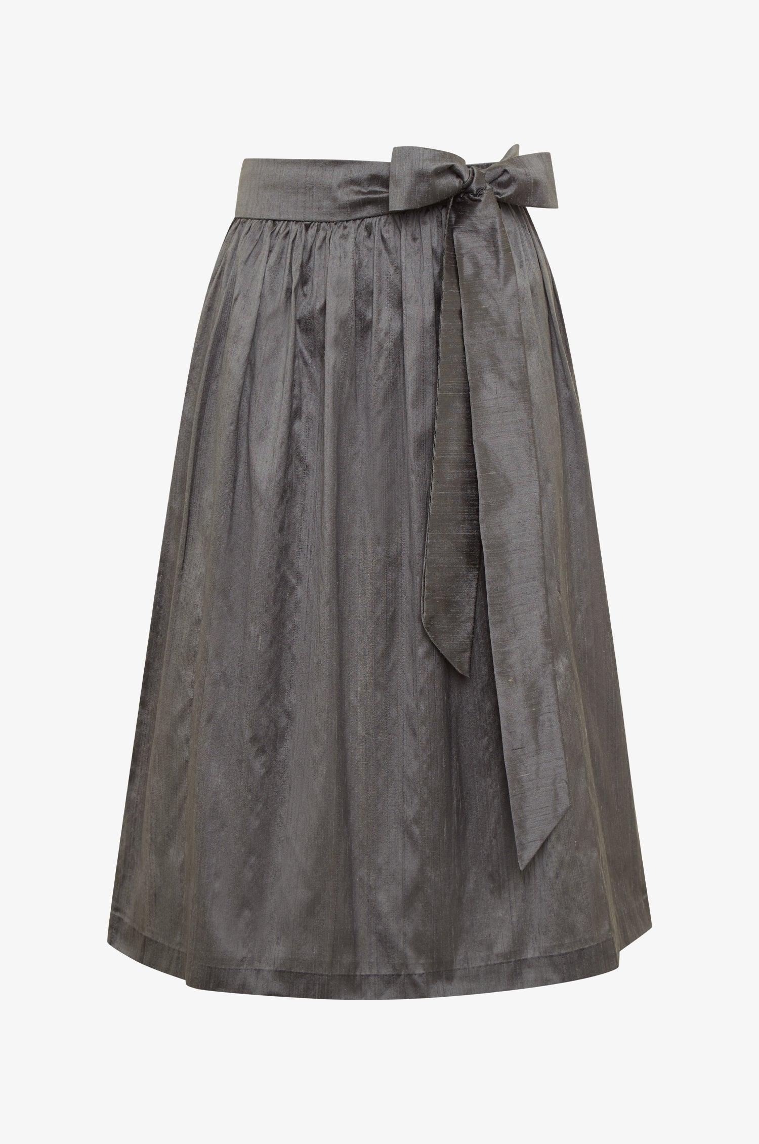 Seidenschürze in Dunkelgrau - TRACHT À PORTER