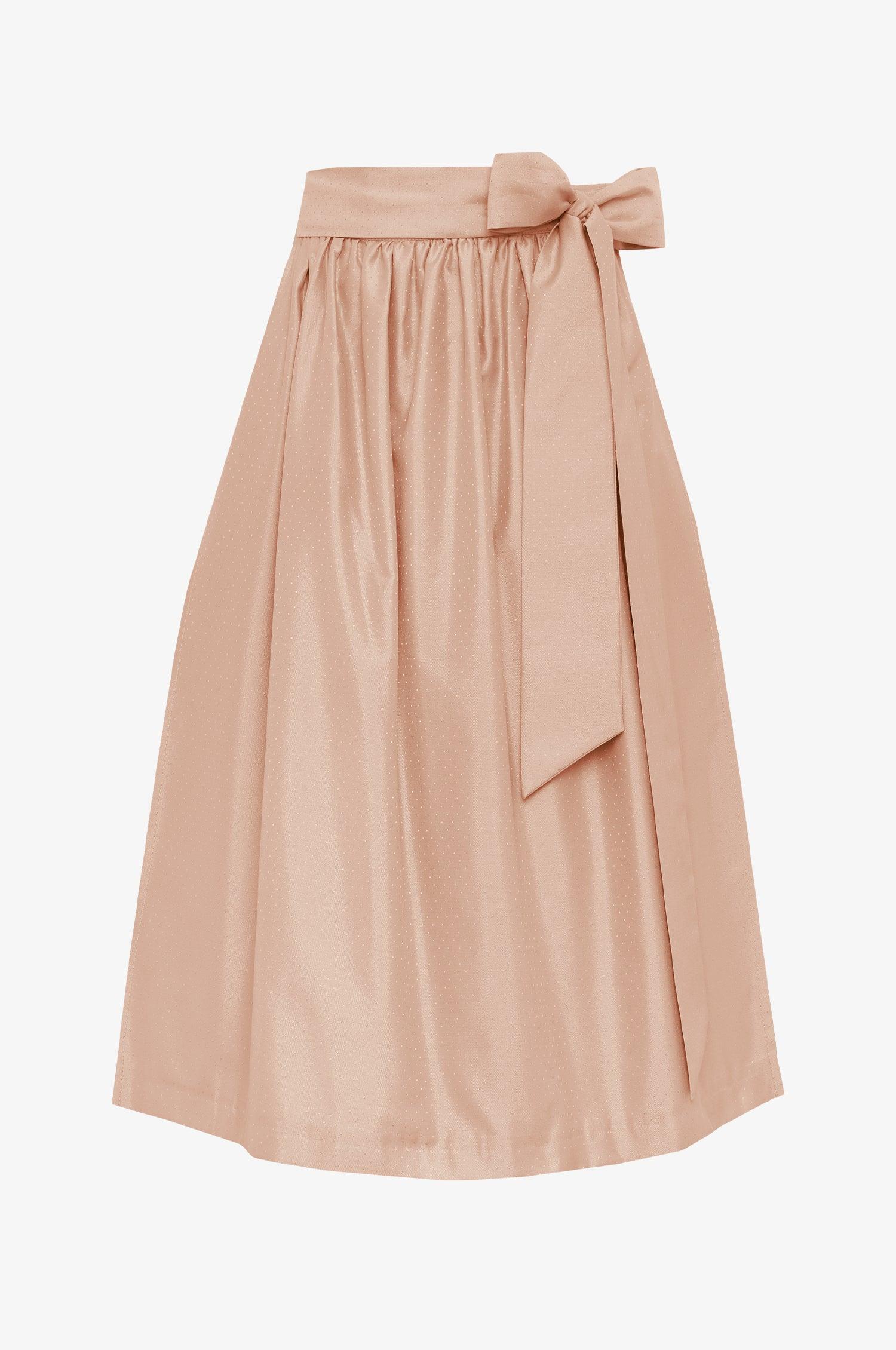 Glanzschürze Heidi in Apricot