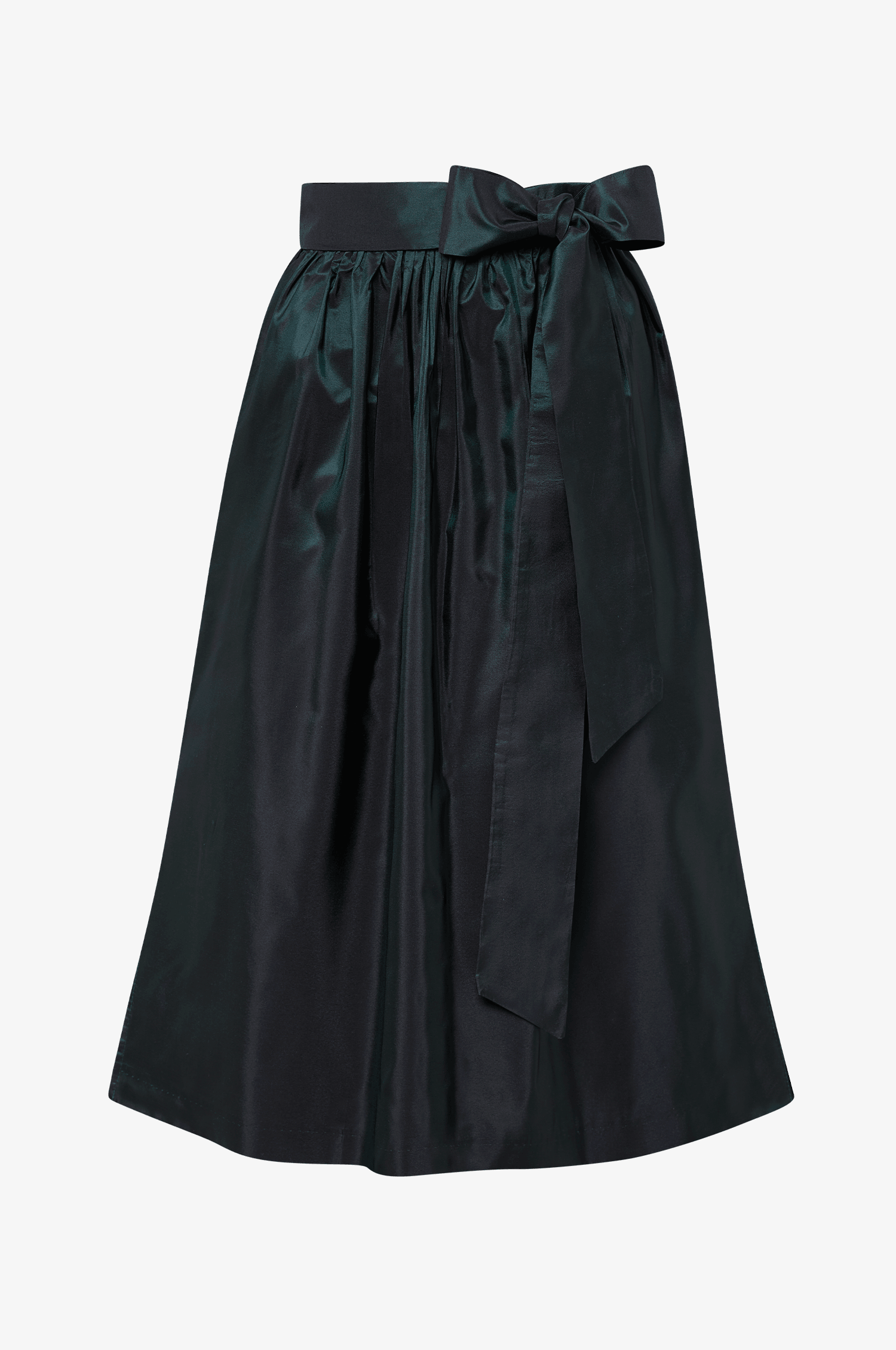 Seidenschürze in Smaragd - TRACHT À PORTER