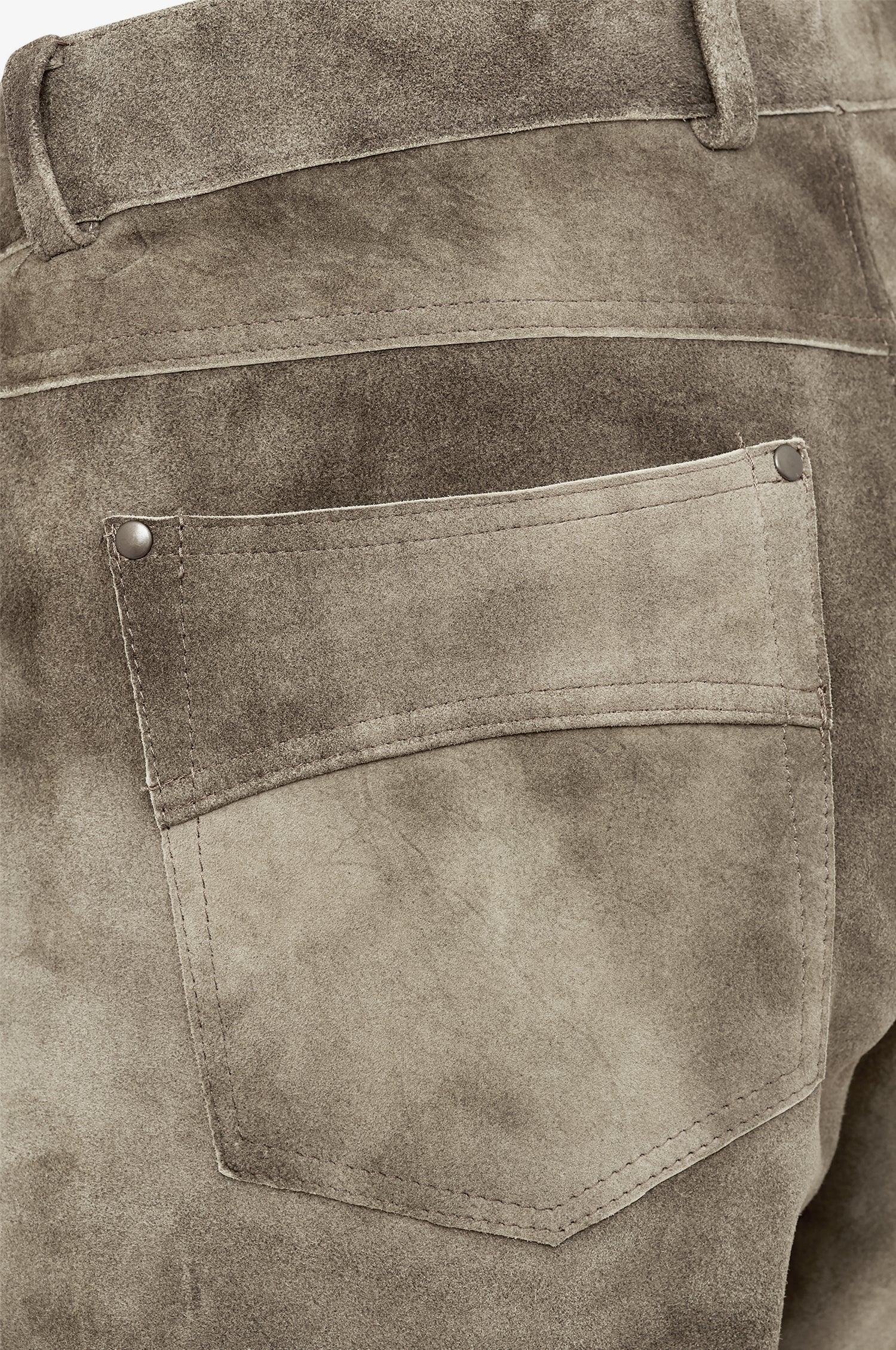 Ziege Lederhose Filip in Mocca - TRACHT À PORTER