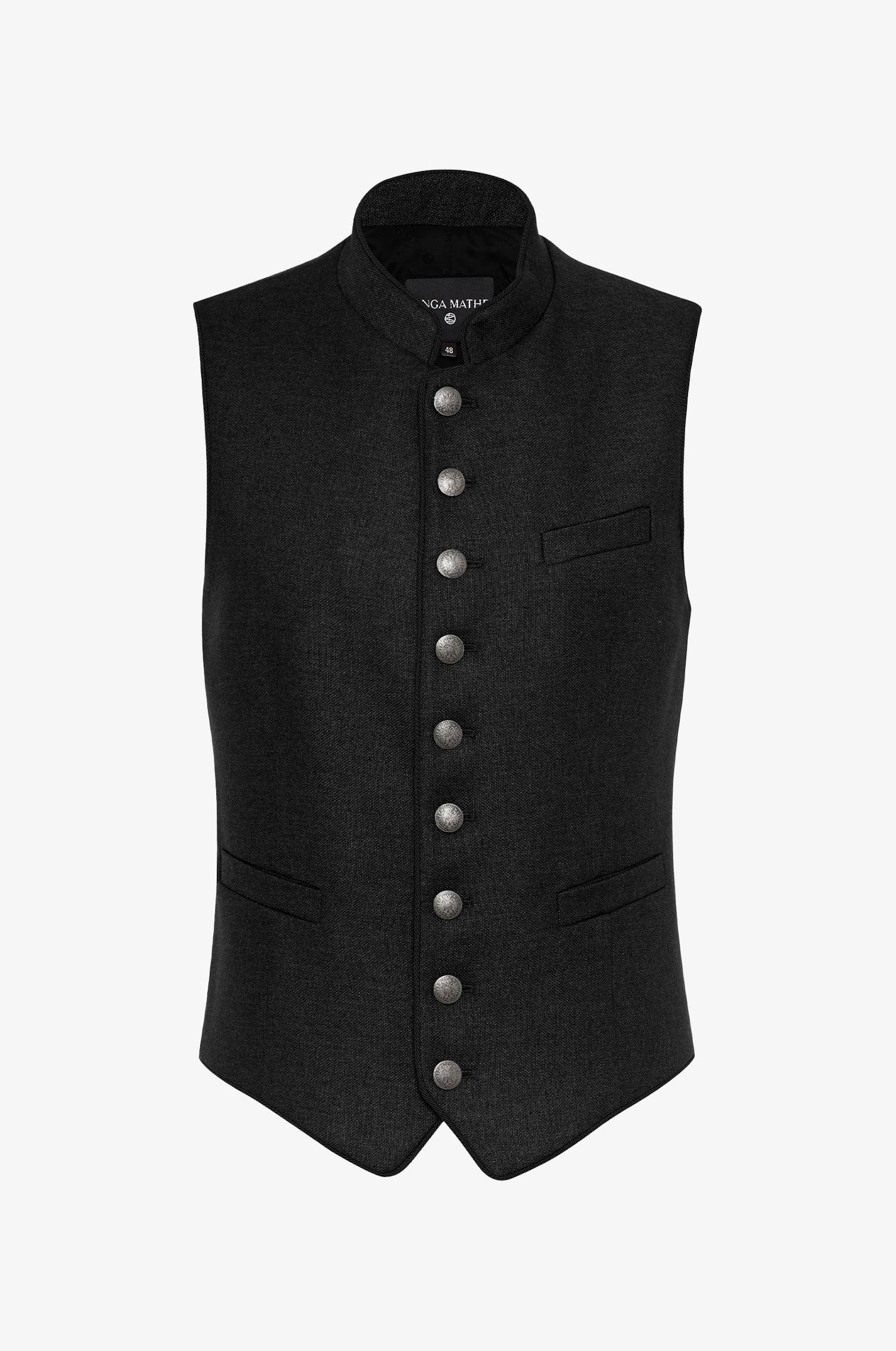 Trachtenweste Nick in Schwarz - TRACHT À PORTER