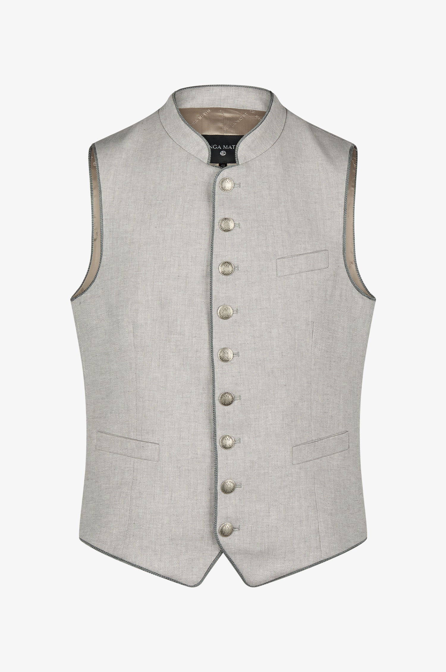 Trachtenweste Nick in Grau - TRACHT À PORTER