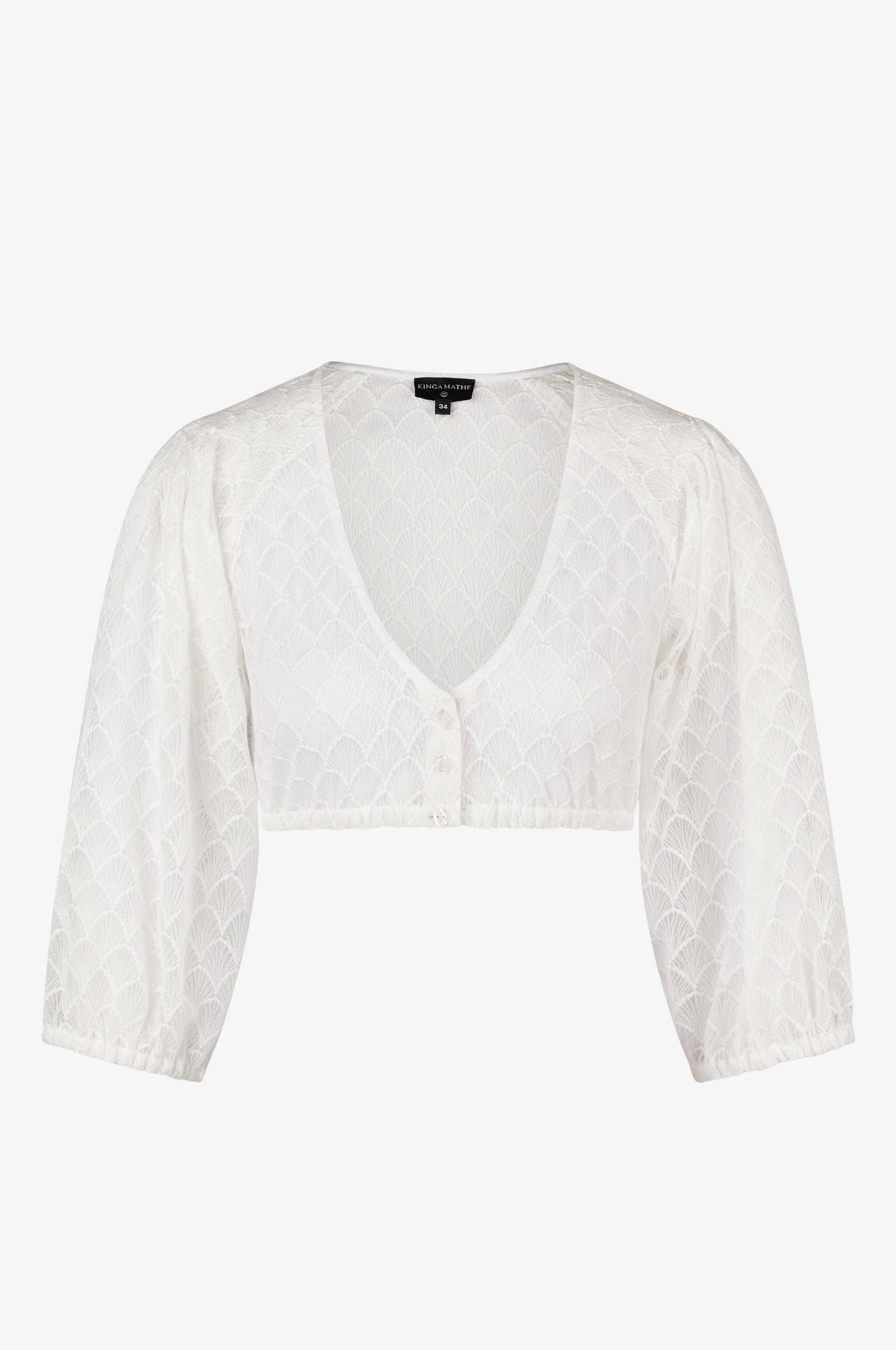Bluse Kaira in Weiß - TRACHT À PORTER