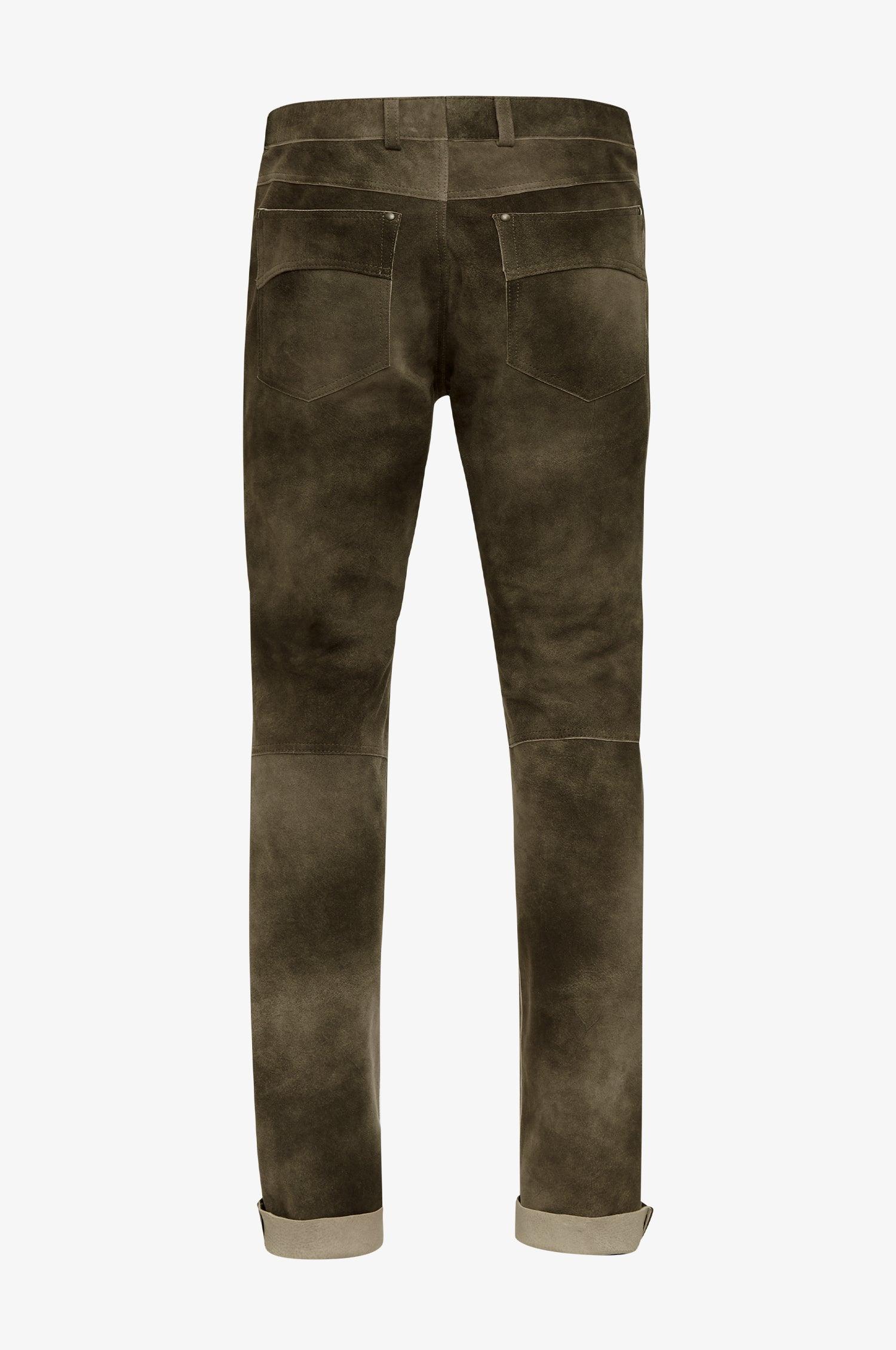 ZIEGEN LEDERHOSE HANSI LANG in Ahorn - TRACHT À PORTER