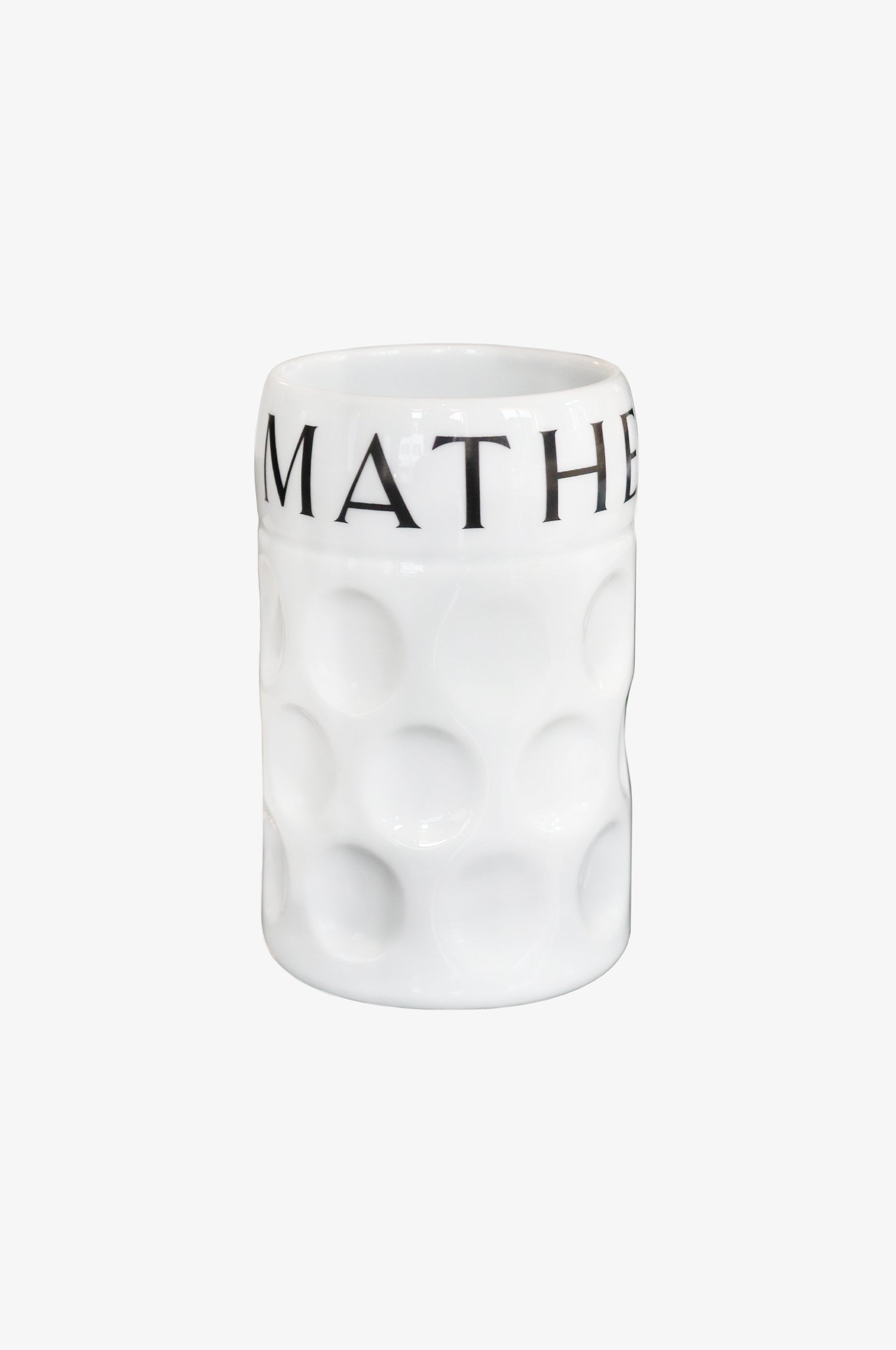 Kinga Mathe Champagnerkrug mit Logo