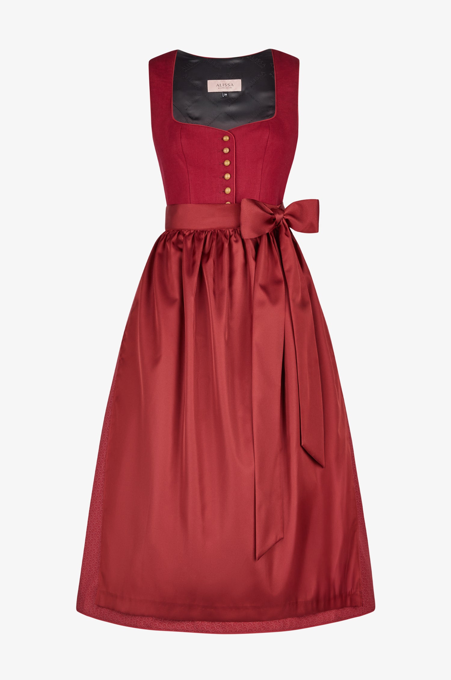 Dirndl Nora in Weinrot
