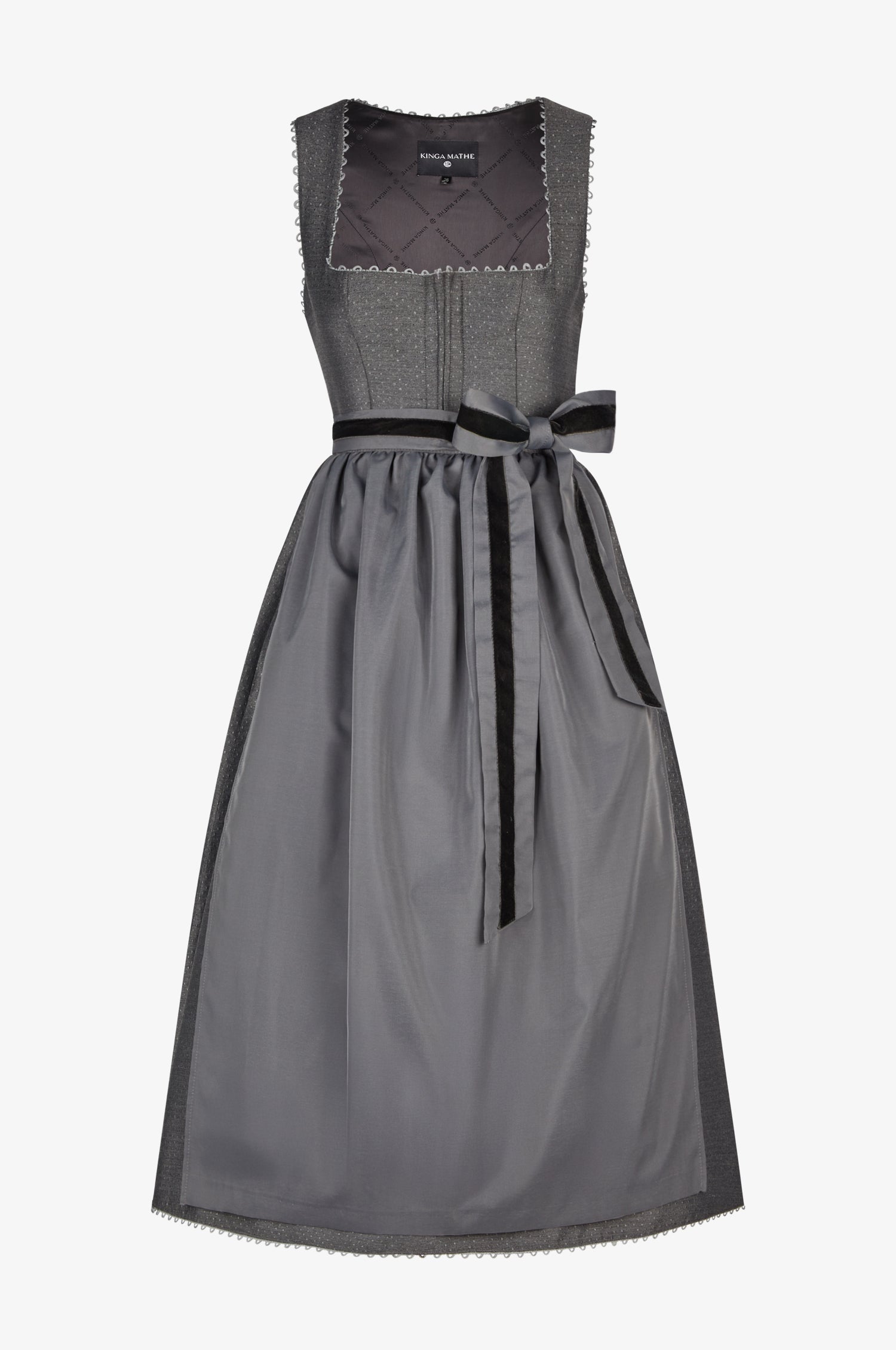 Dirndl Tirana in Grau