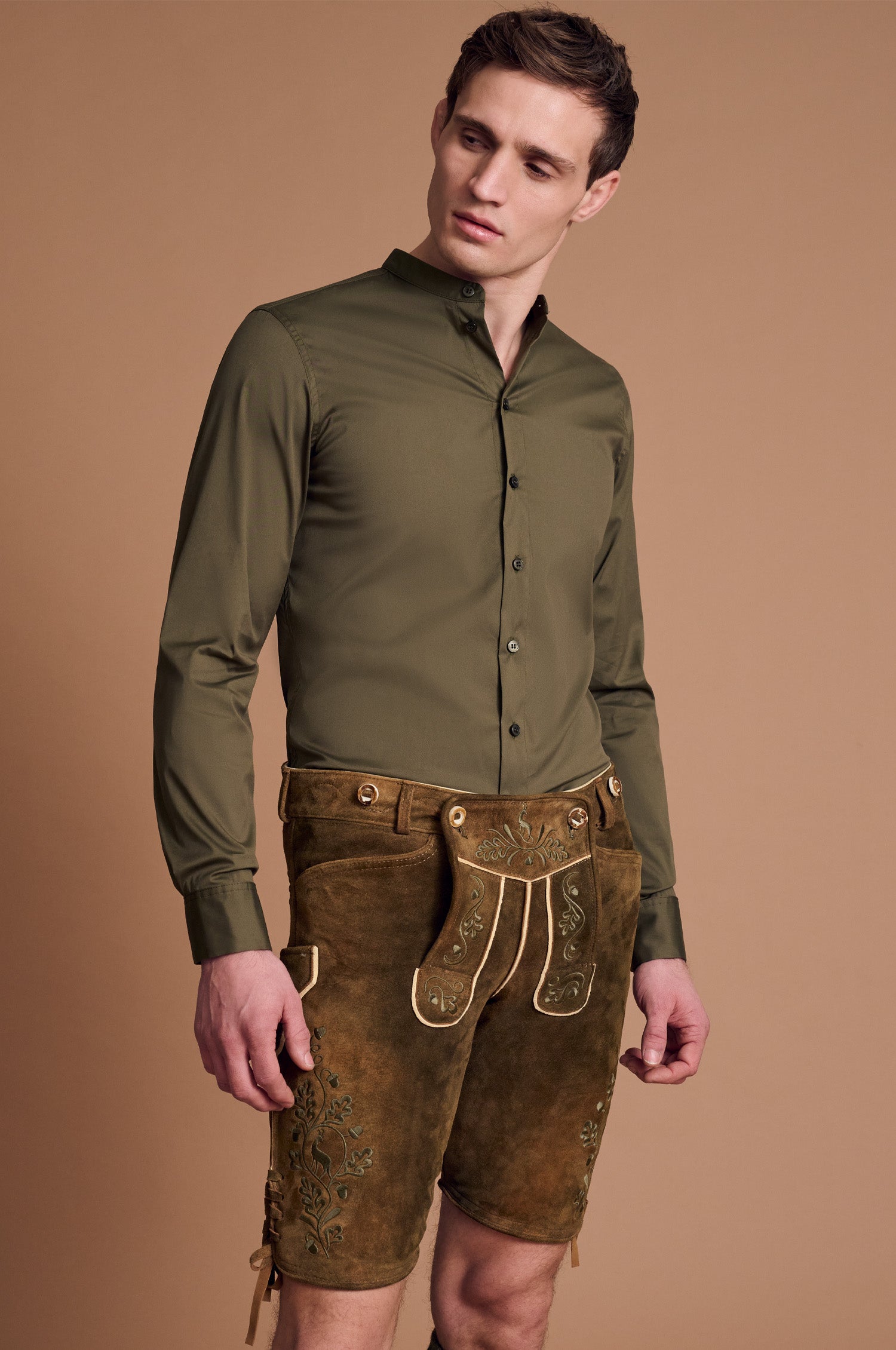 Hemd Ivan in Olive