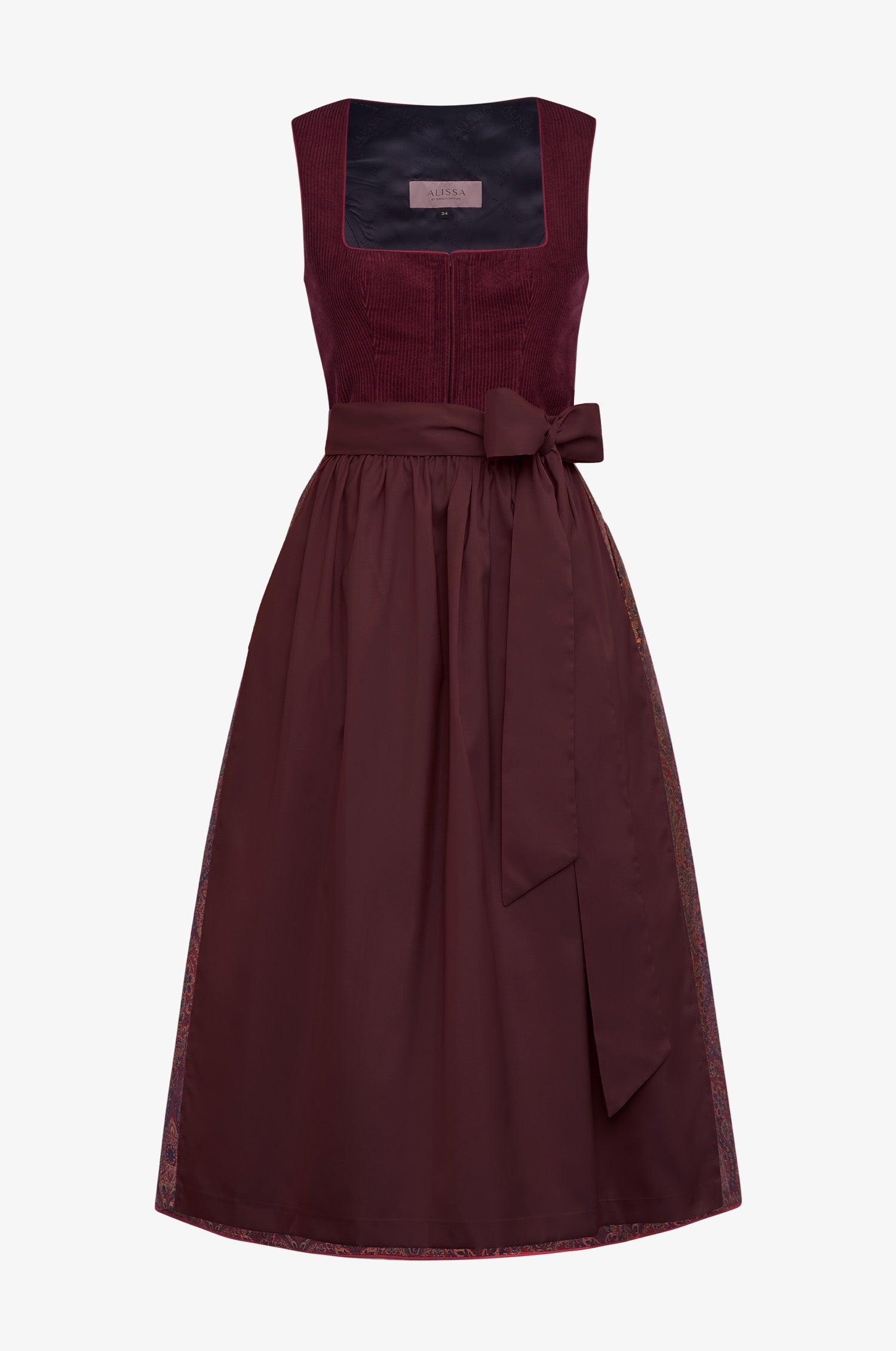 Dirndl Neda in Weinrot