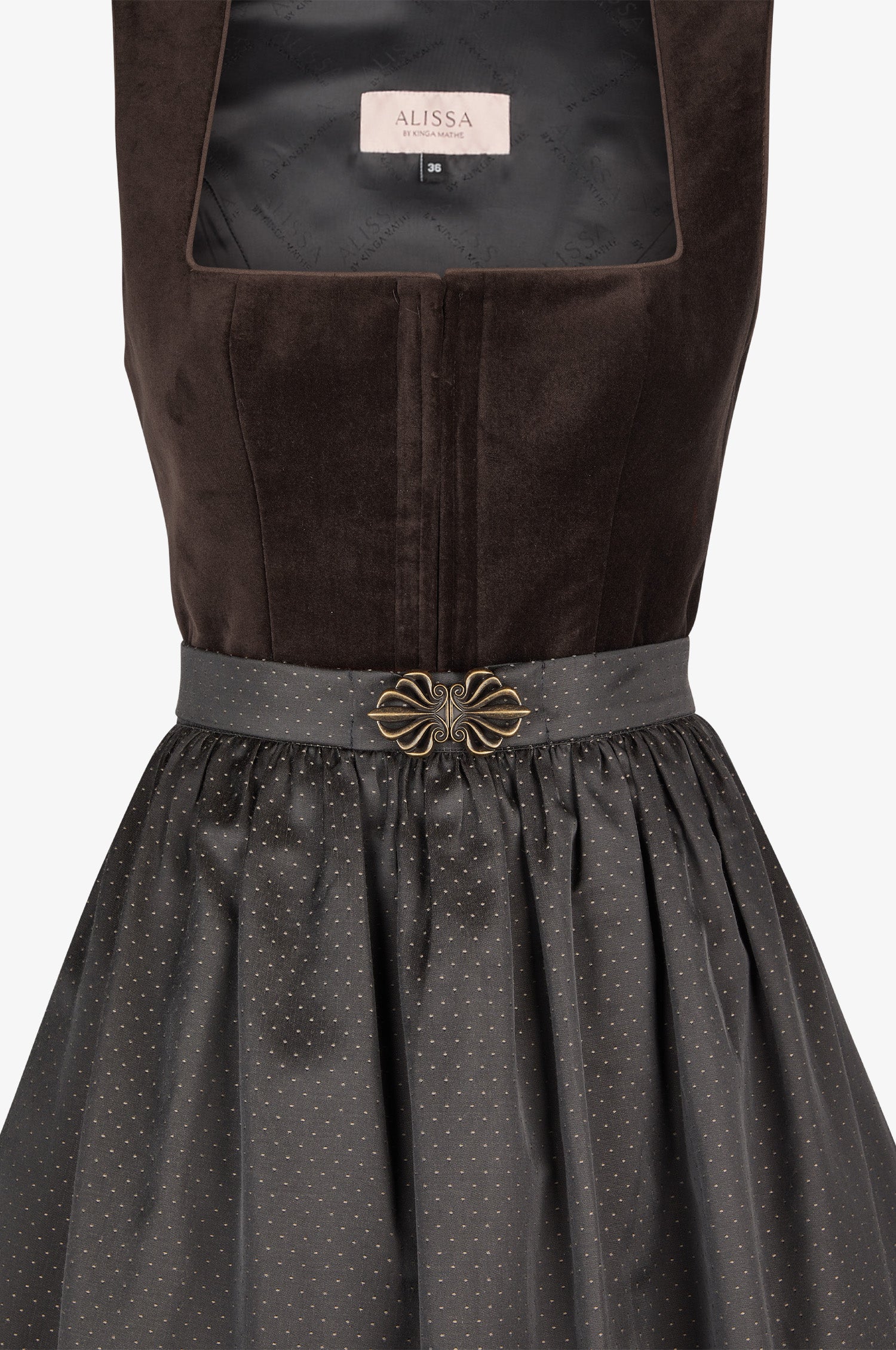Dirndl Lumi in Trüffel