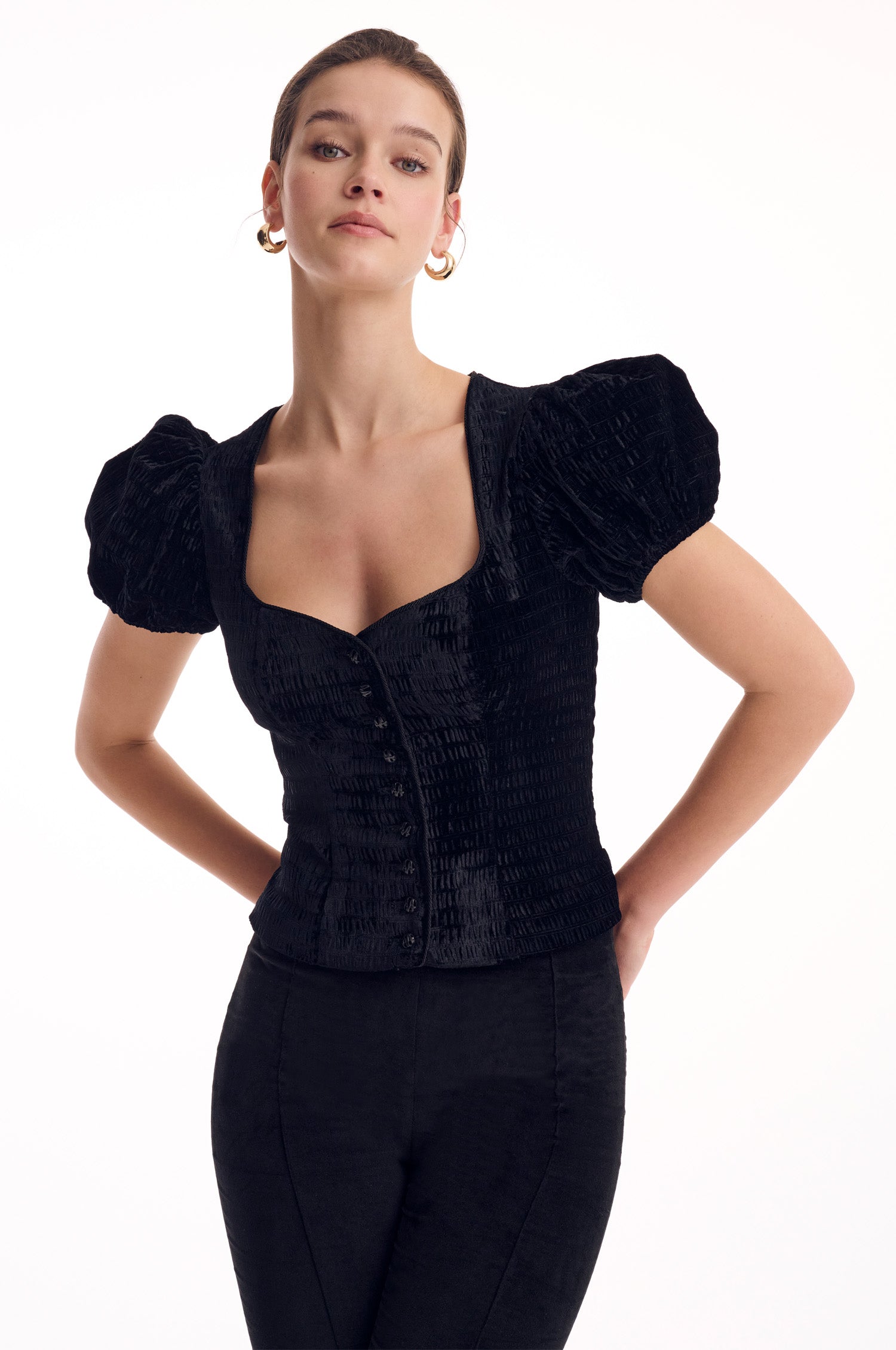 Mieder Juna in Schwarz