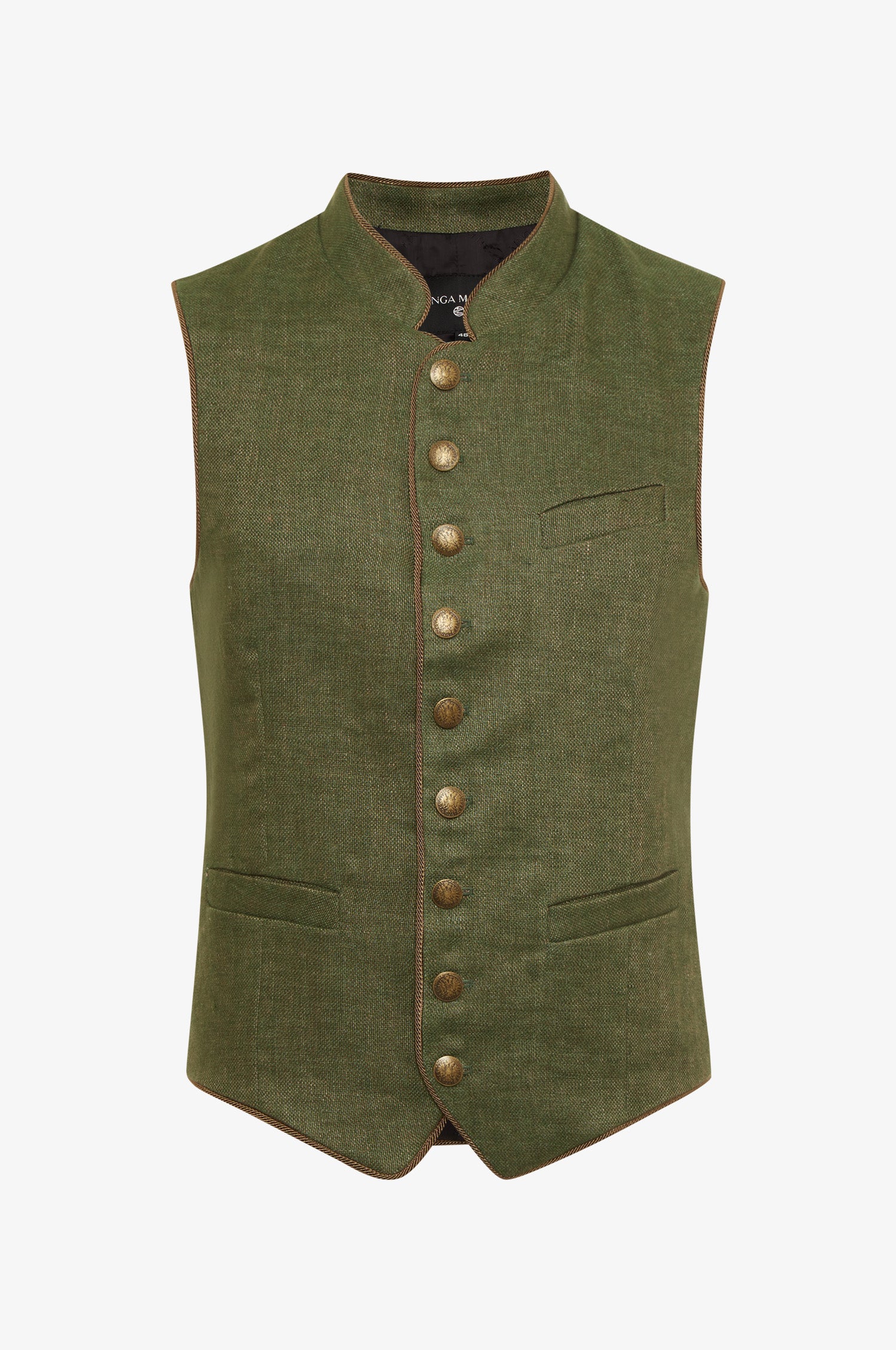 Leinen Trachtenweste Nick in Loden