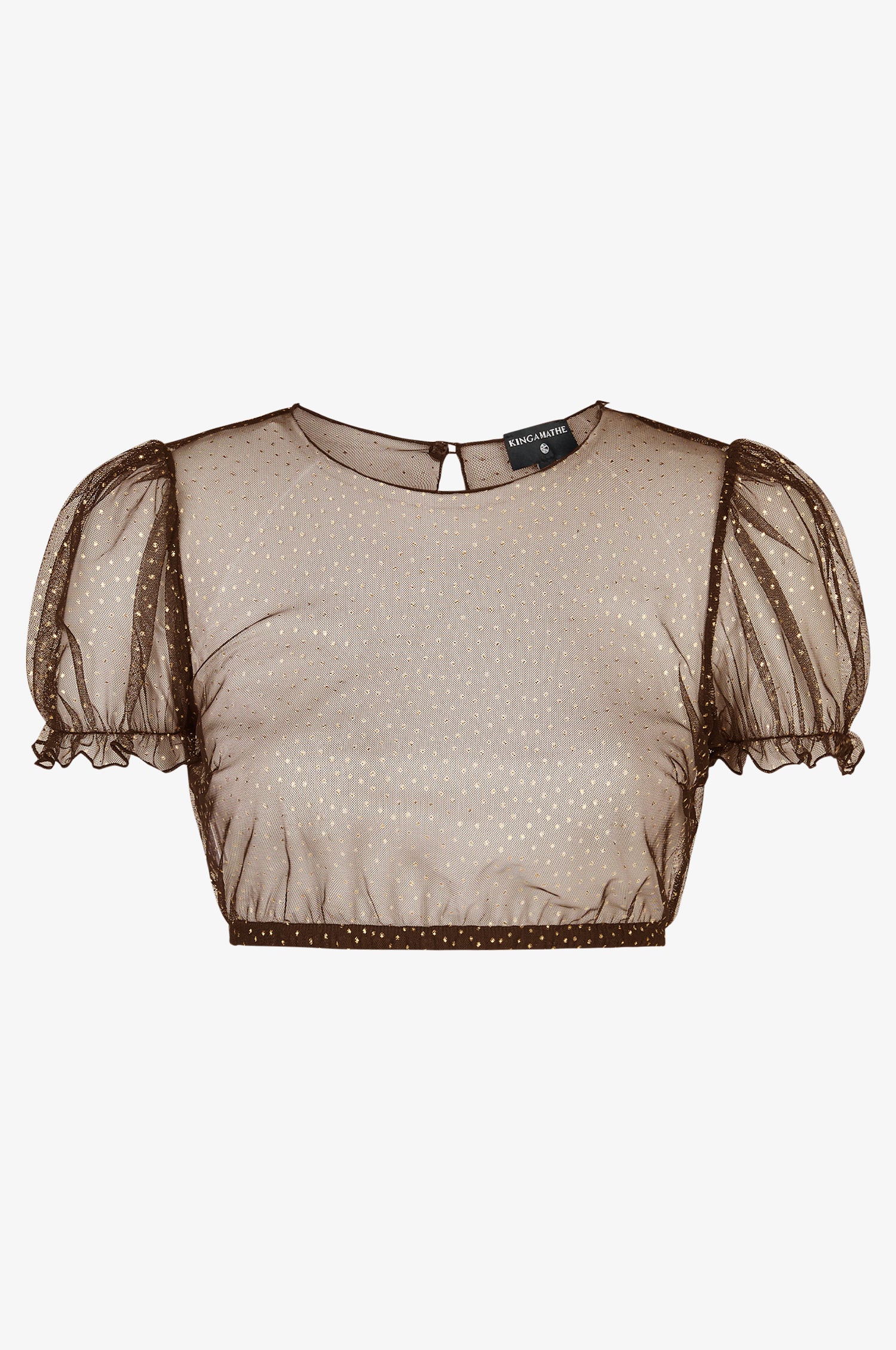 Dirndlbluse Lena in Mocca