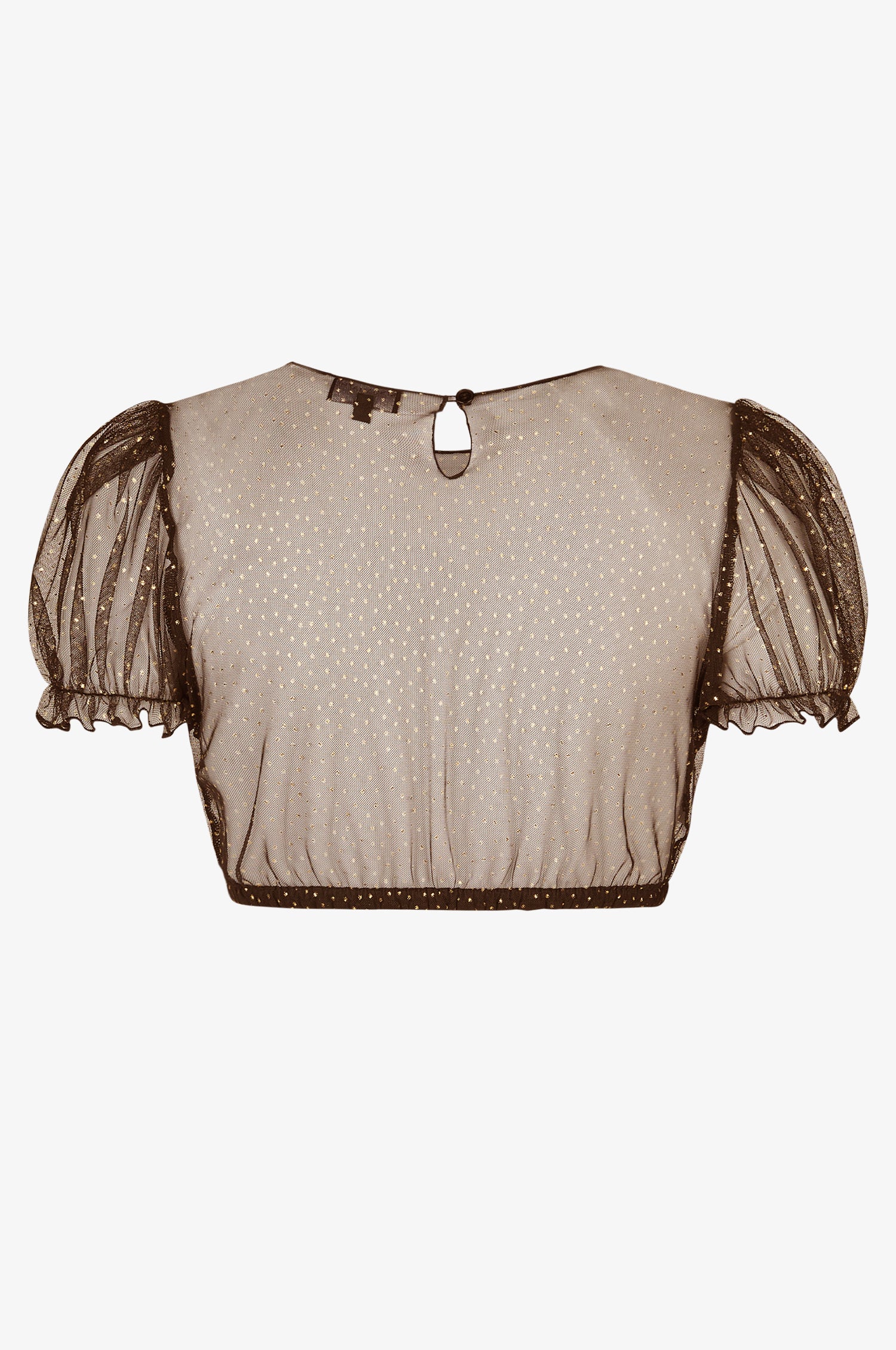 Dirndlbluse Lena in Mocca