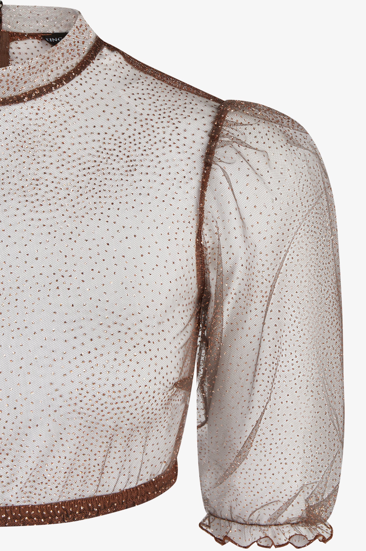 Dirndlbluse Evi in Mocca