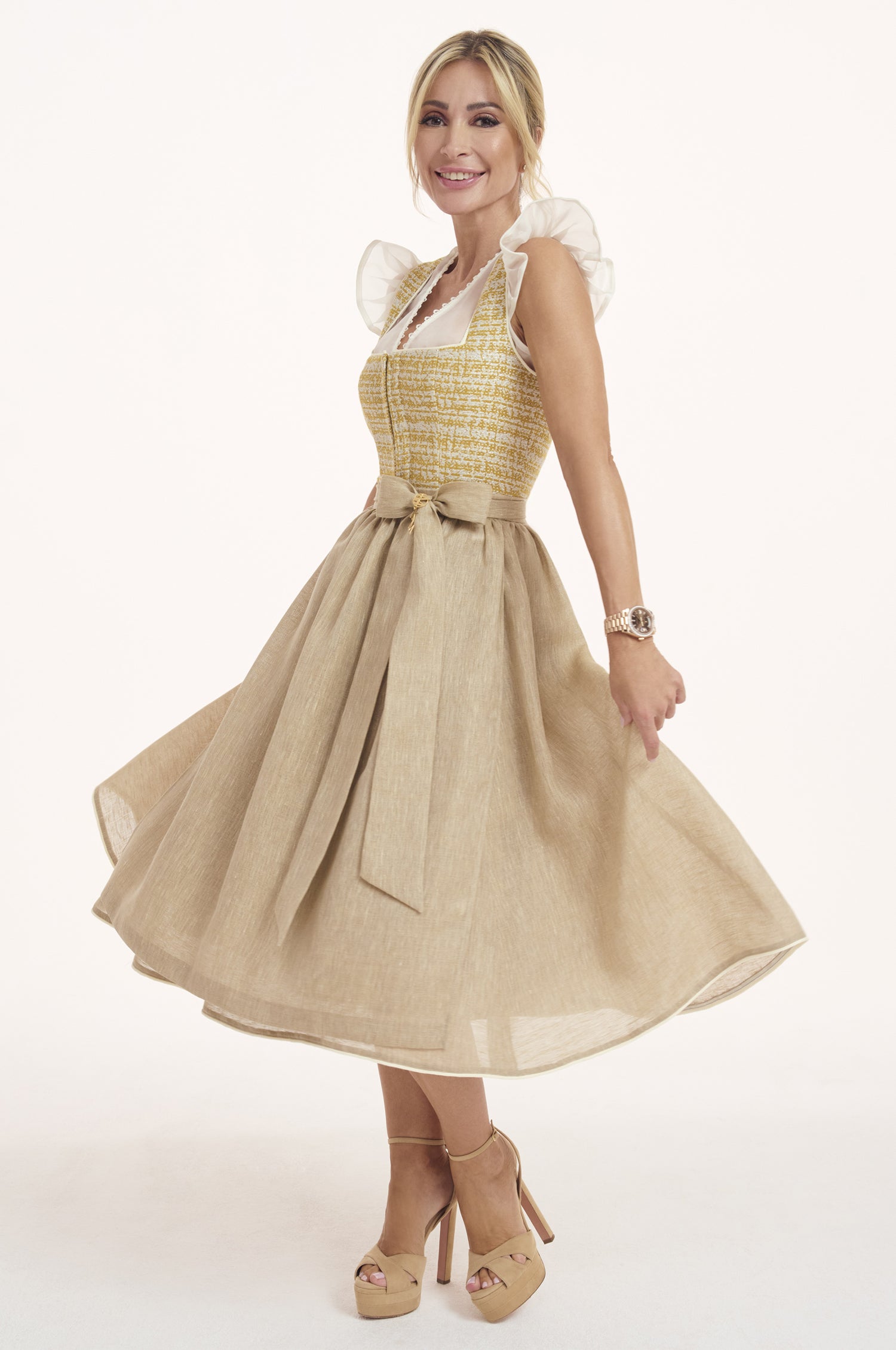 Dirndl Saranda in Gelb