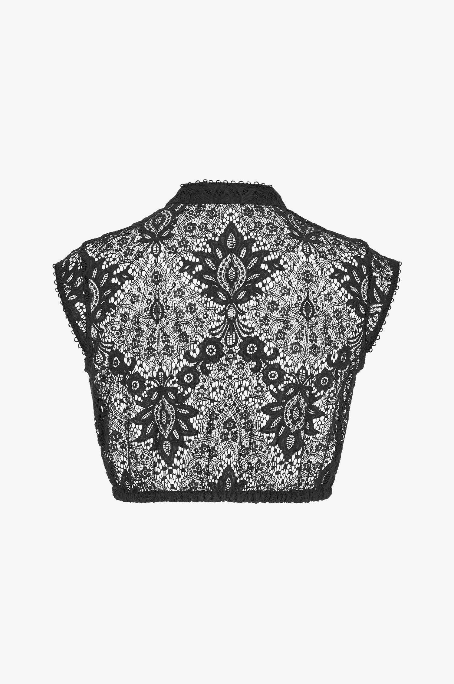 Spitzenbluse Evelyn in Schwarz