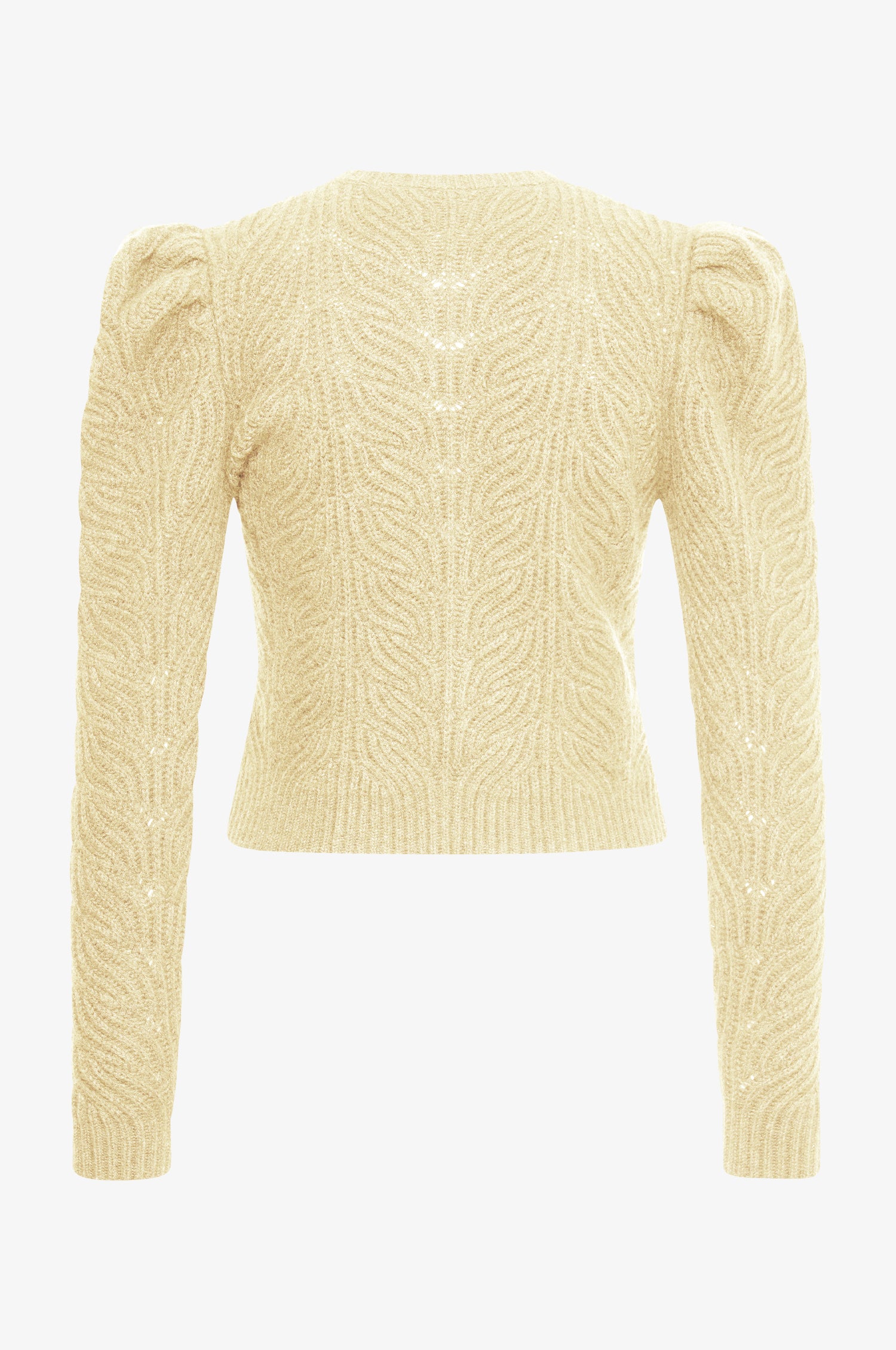 Cashmere Strickjacke Marie in Butter Yellow