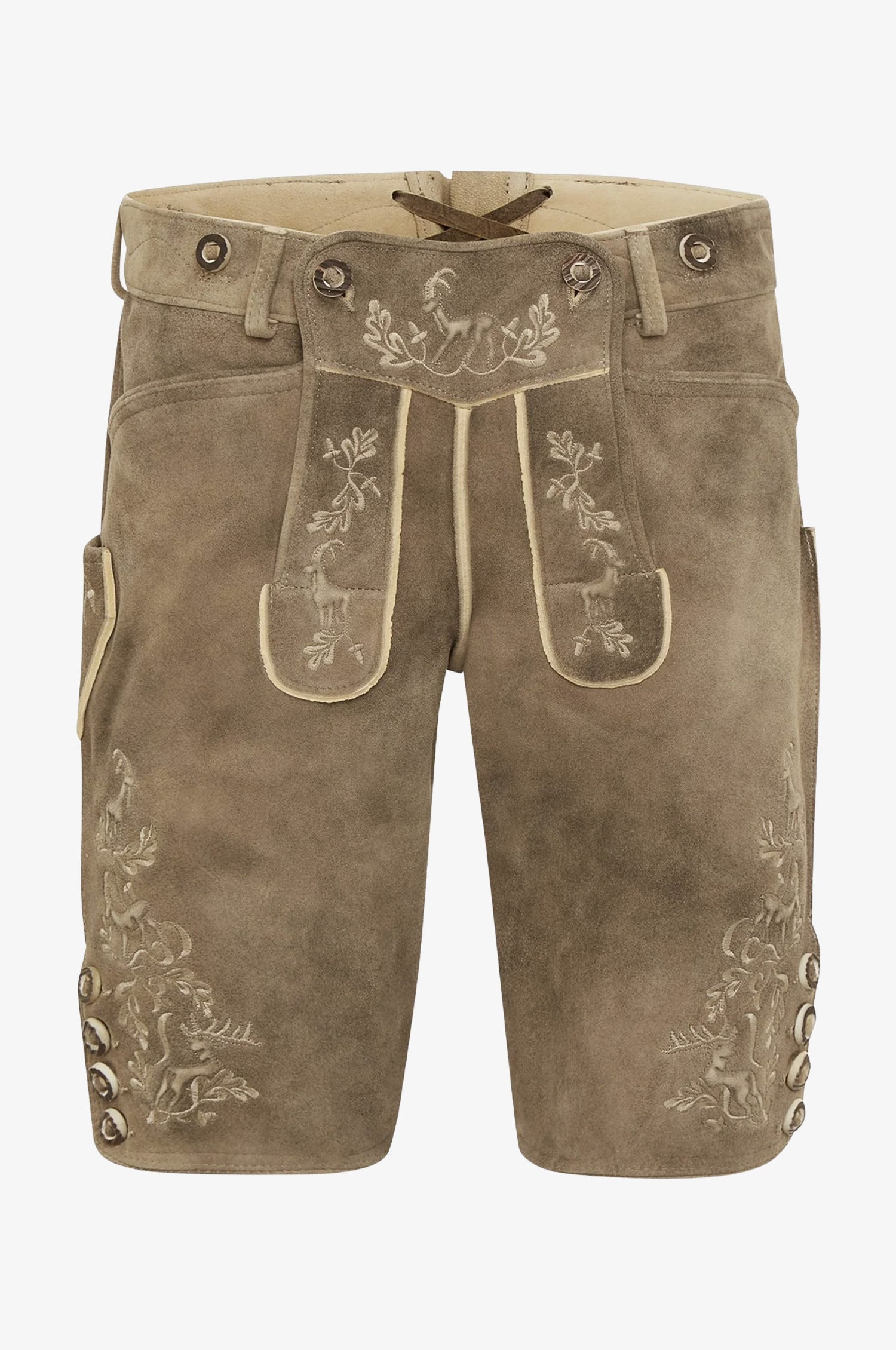Ziegen Lederhose Jim in Creme