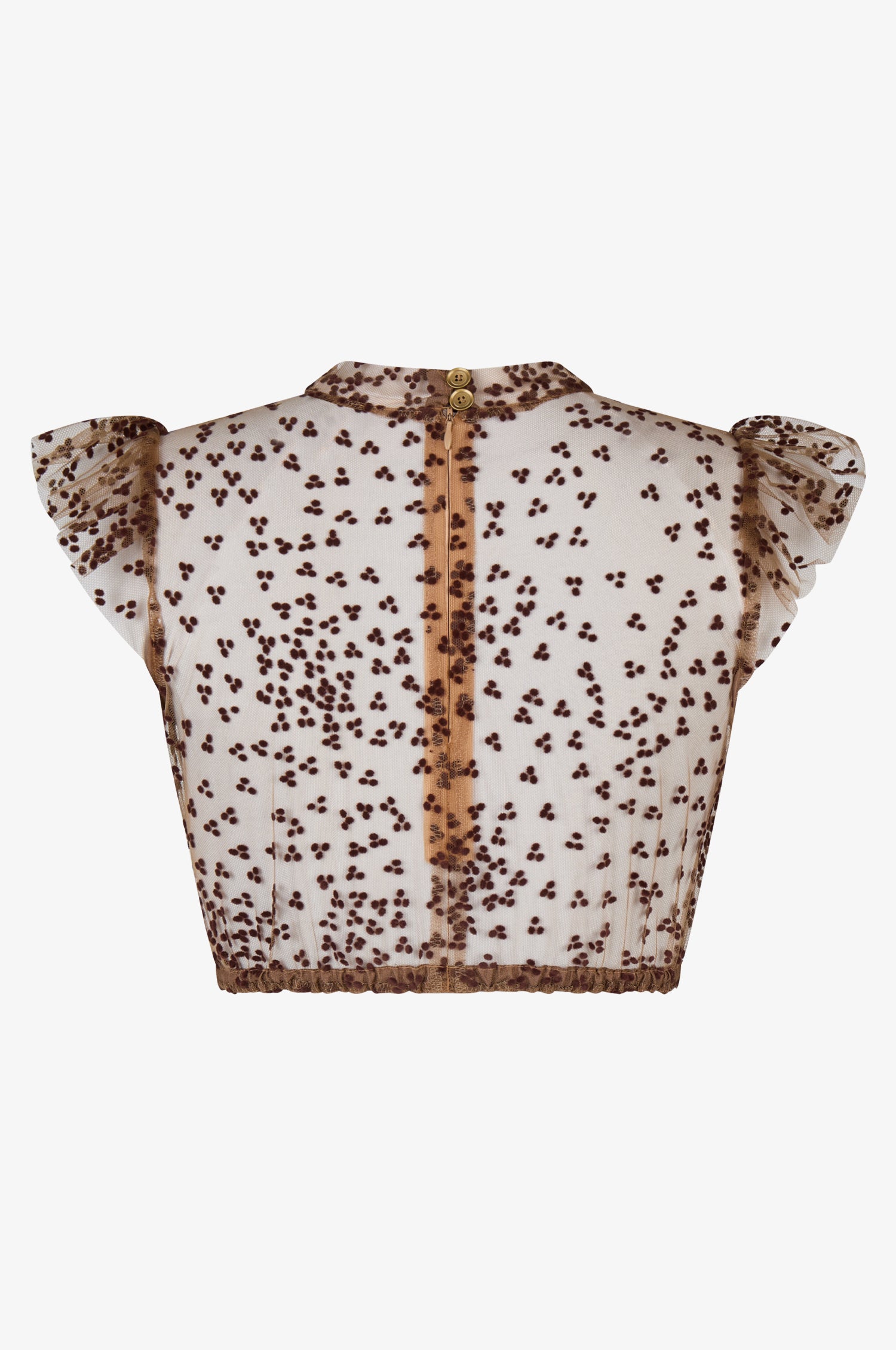 Dirndbluse Heiki in Mocca