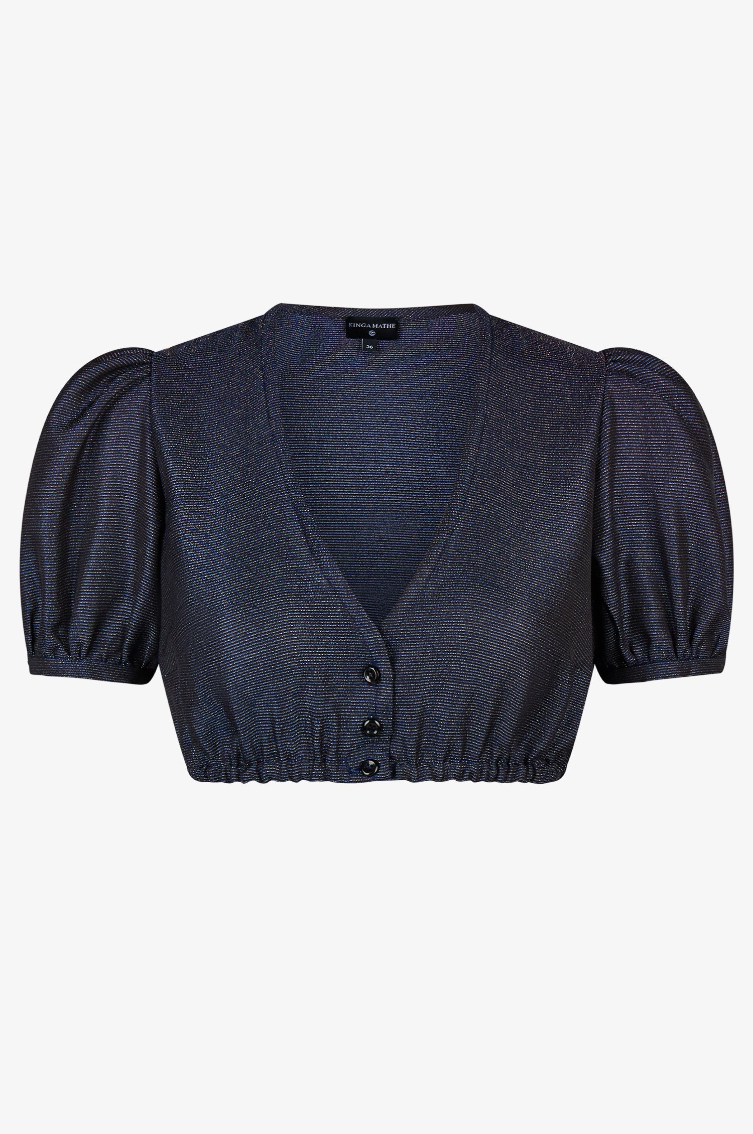 Dirndlbluse Anna in Nachtblau