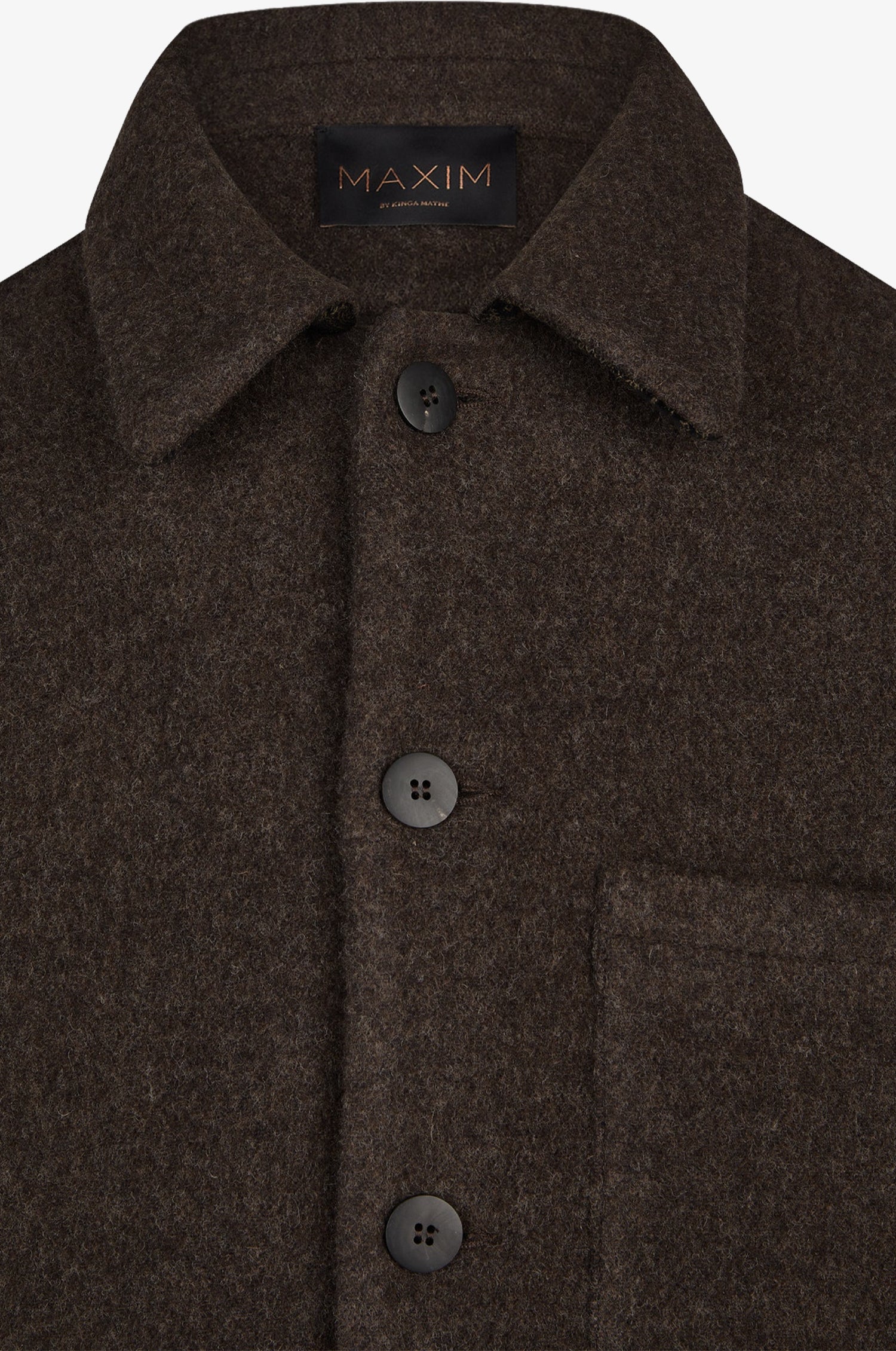 Overjaket Elias in Mocca mit Taschen
