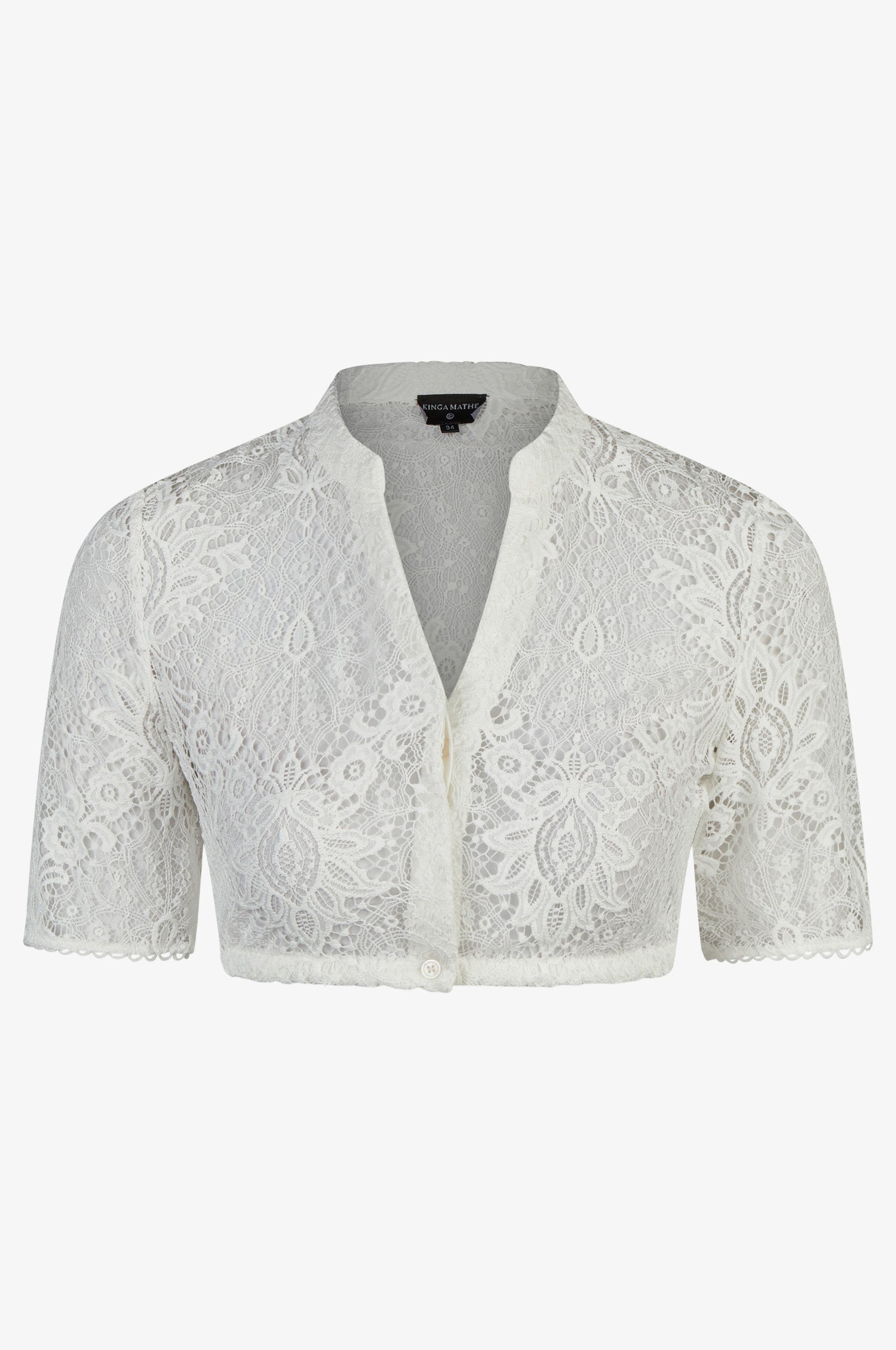 Dirndlbluse Suri mit Halbarm in Weiß
