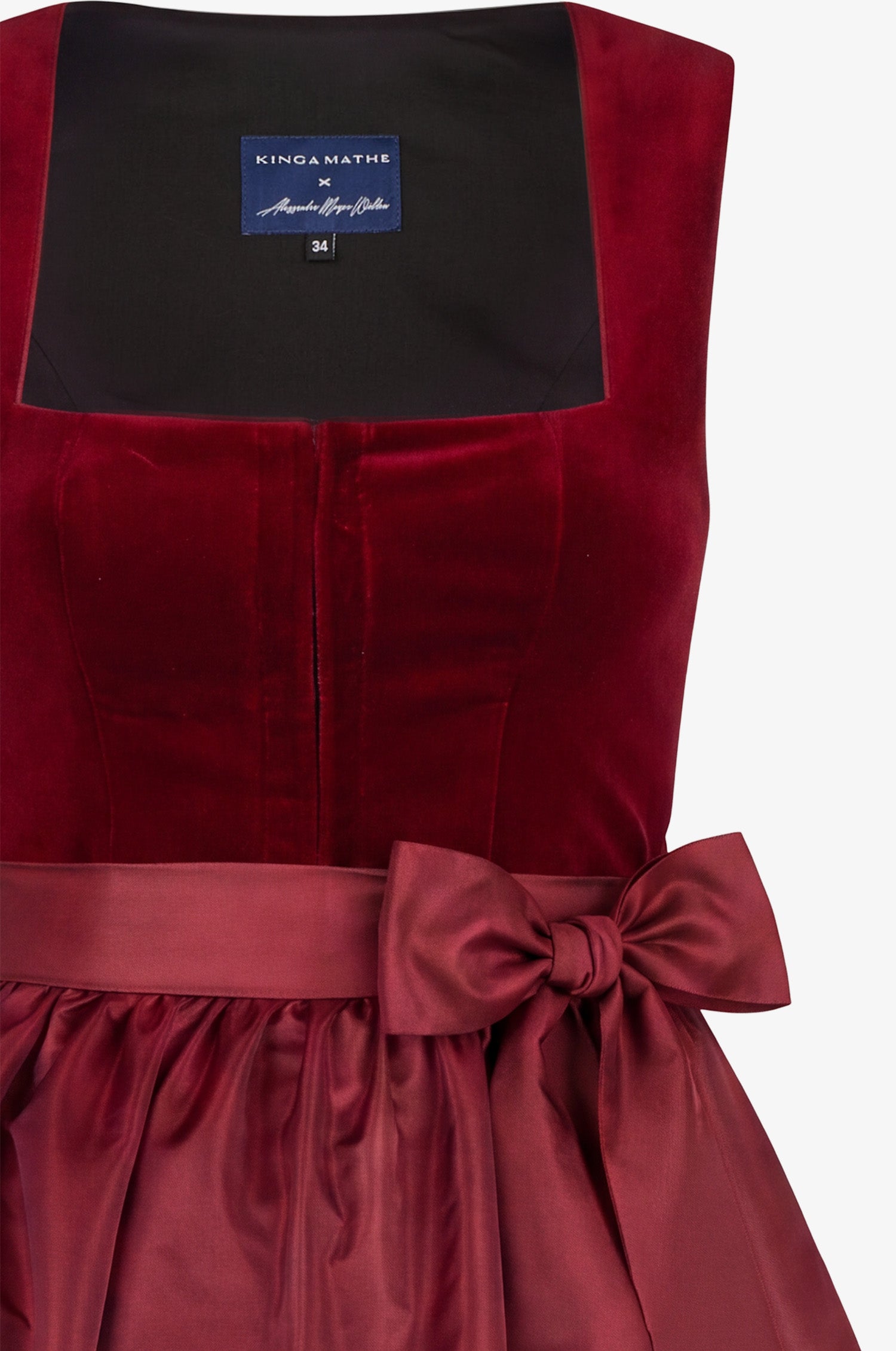 Samtdirndl Alessandra in Burgundy