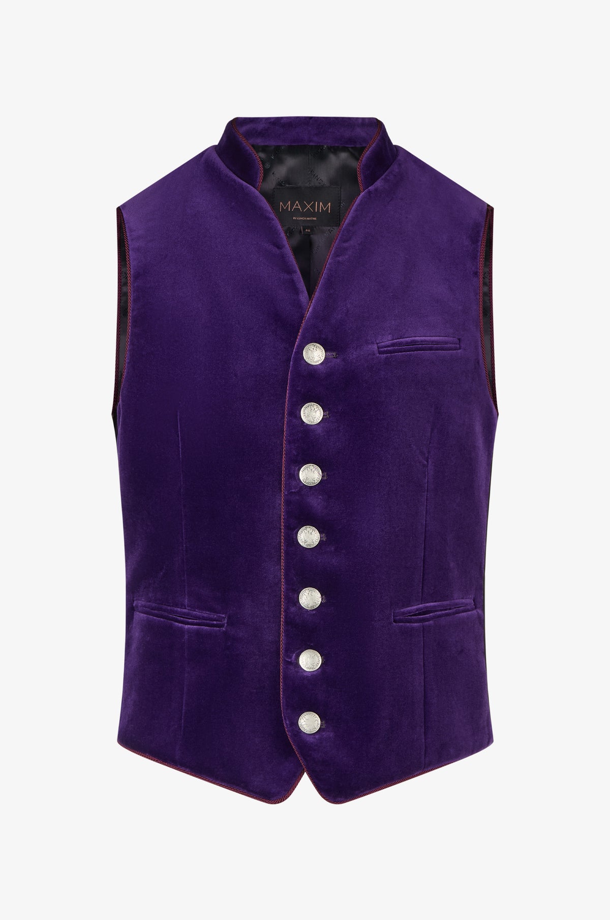Samtweste Henry in Aubergine