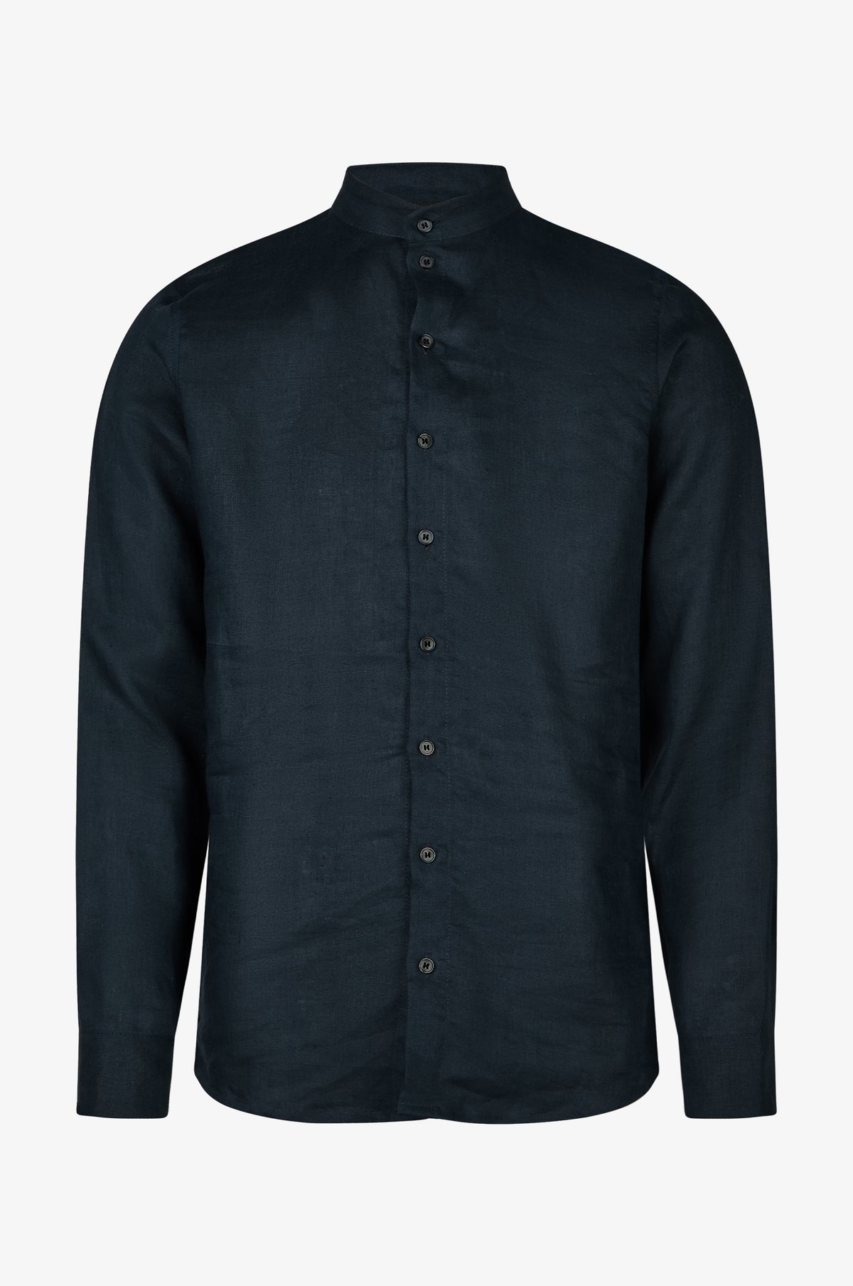 Leinenhemd Hemd Leo in Midnight