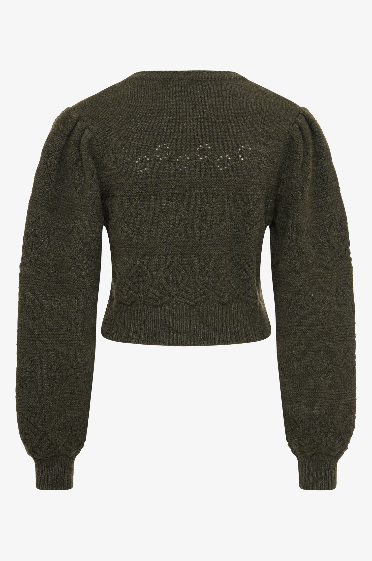 Cashmere Strickjacke Dakota in Olive