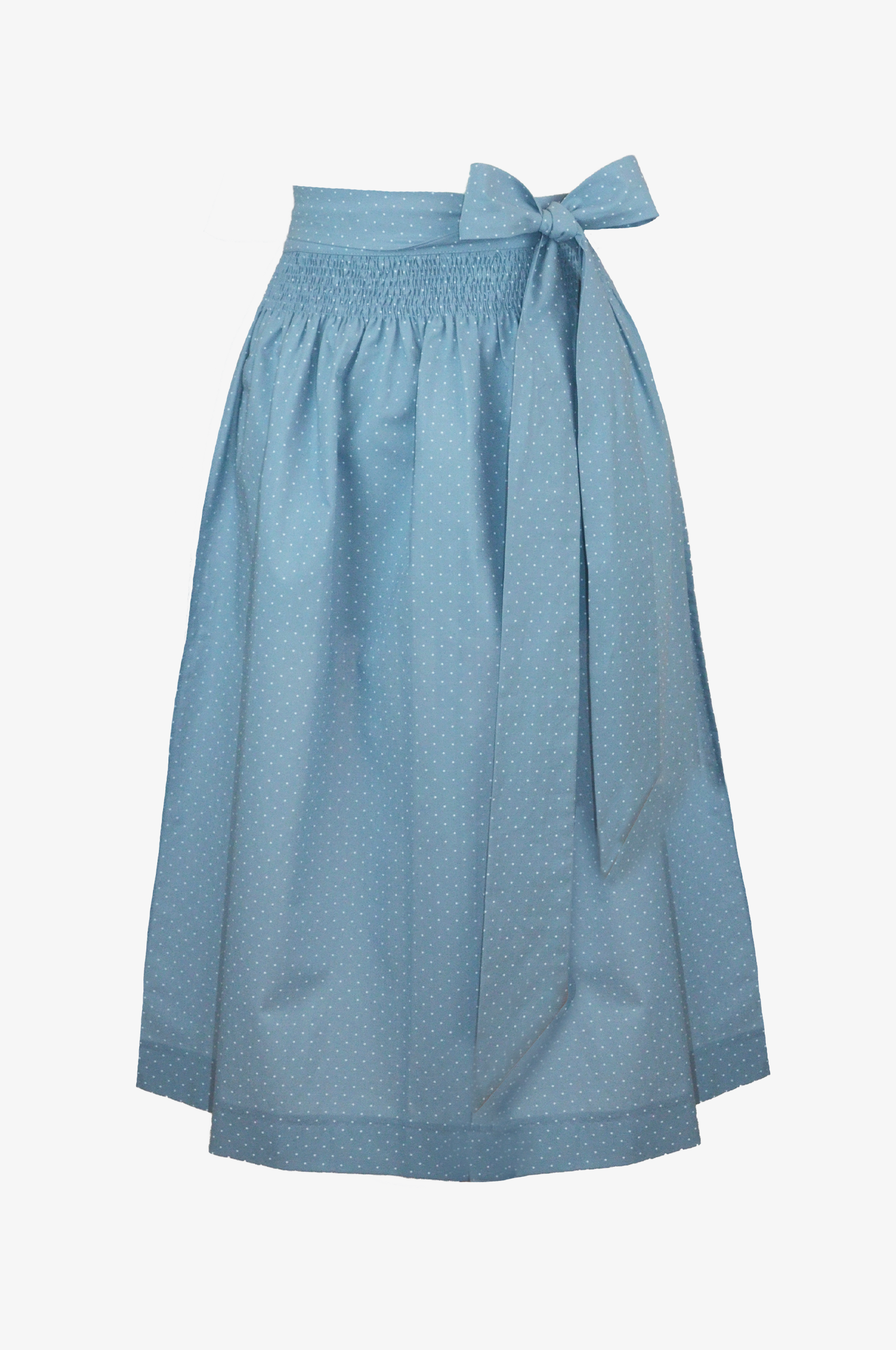 Baumwollschürze in Taubenblau