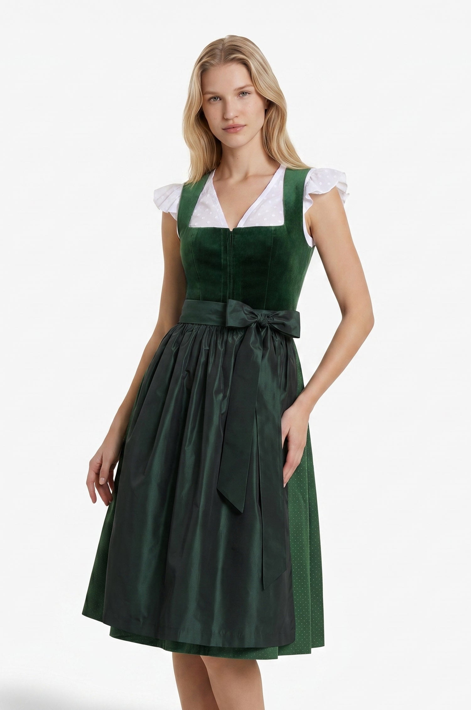 Dirndl Alice in Smaragd in 2 Längen
