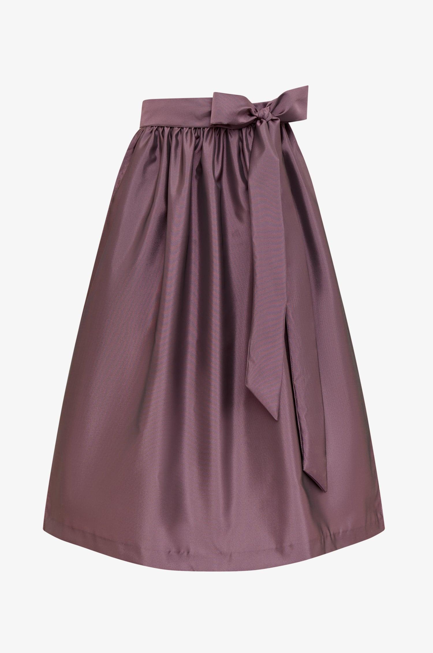 Glanz-Schürze in Pflaume ONE SIZE - TRACHT À PORTER