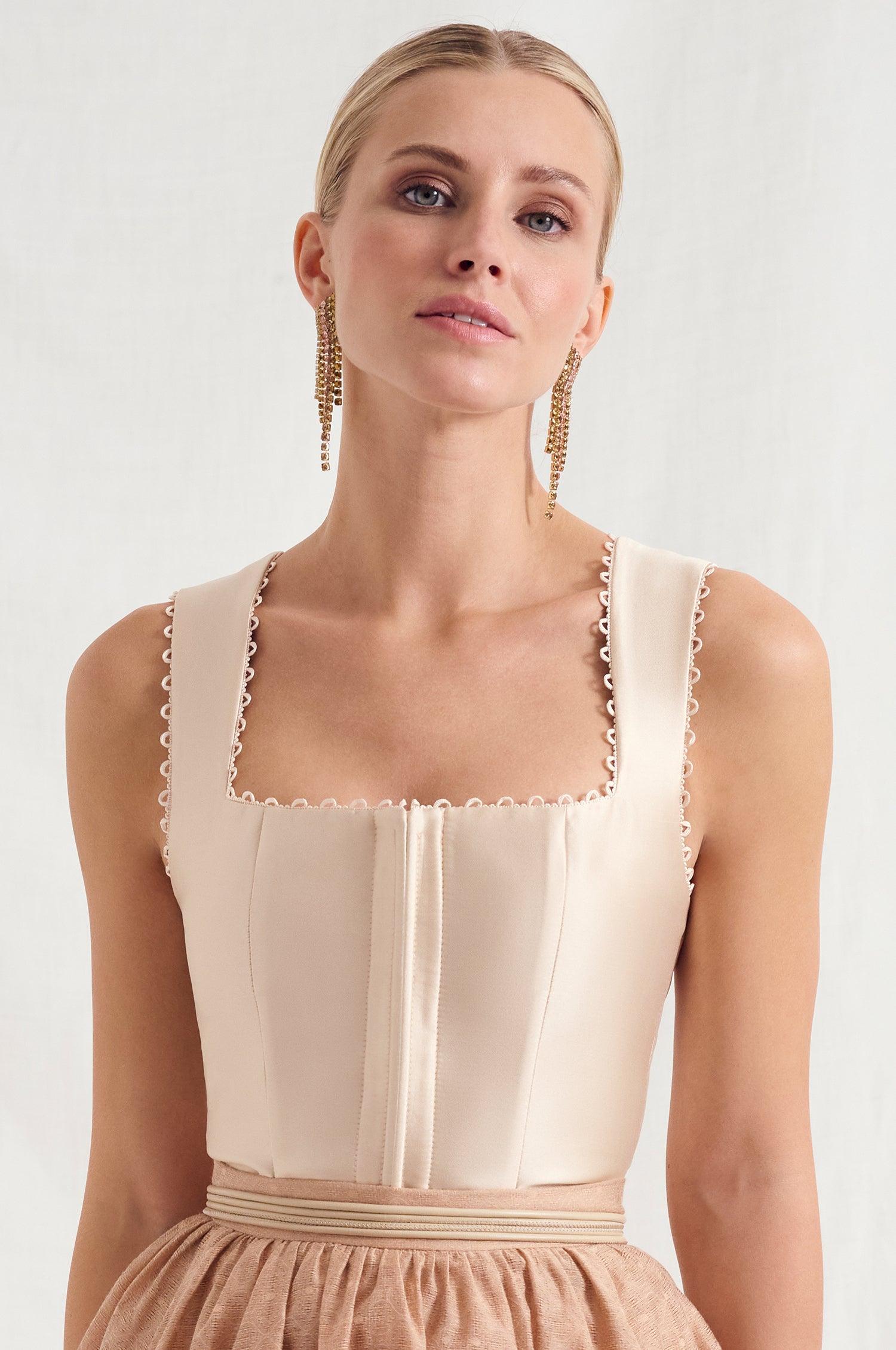 Mieder Alva in Apricot - TRACHT À PORTER