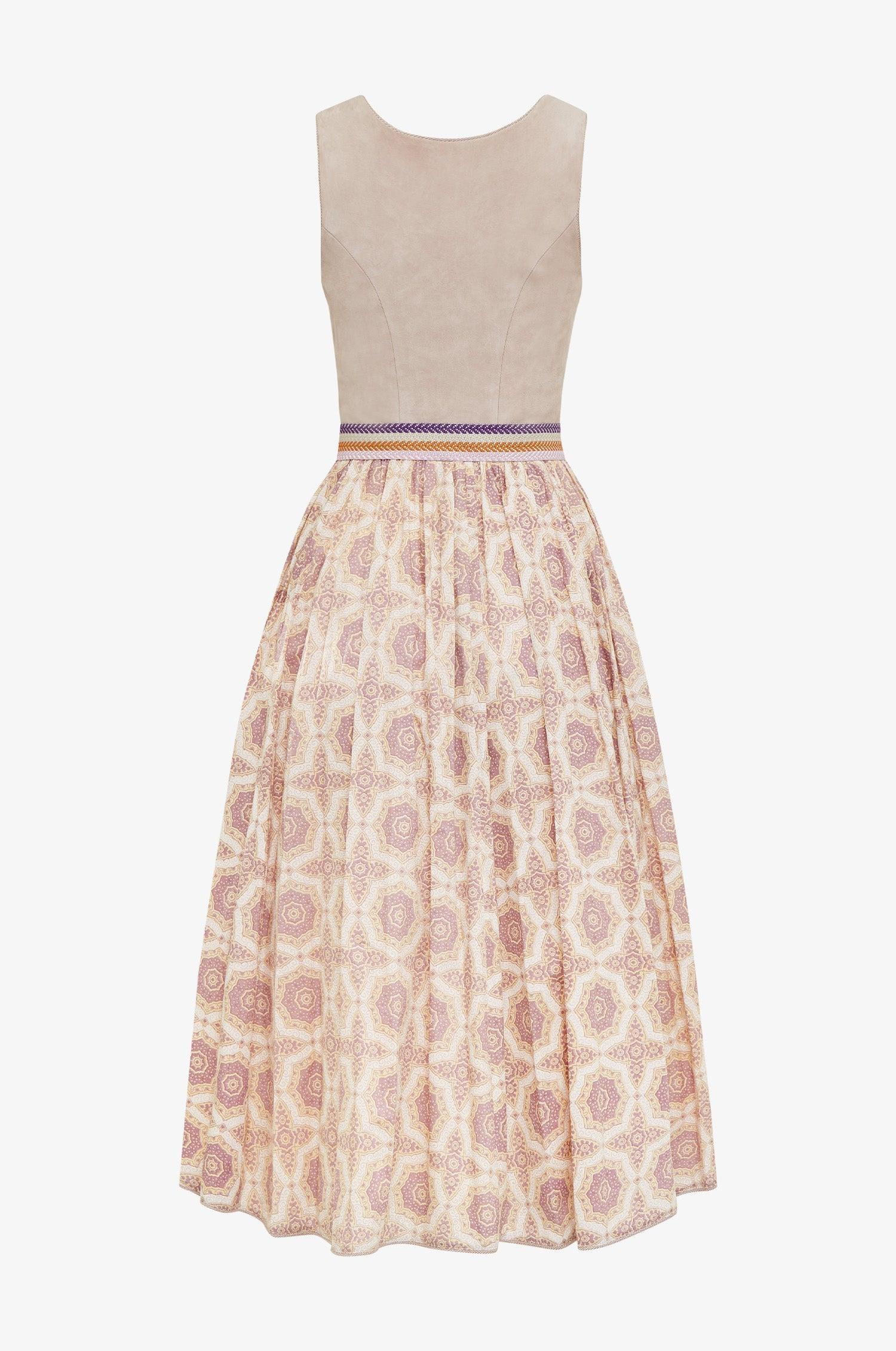 Lederdirndl Amapa in Mauve - TRACHT À PORTER
