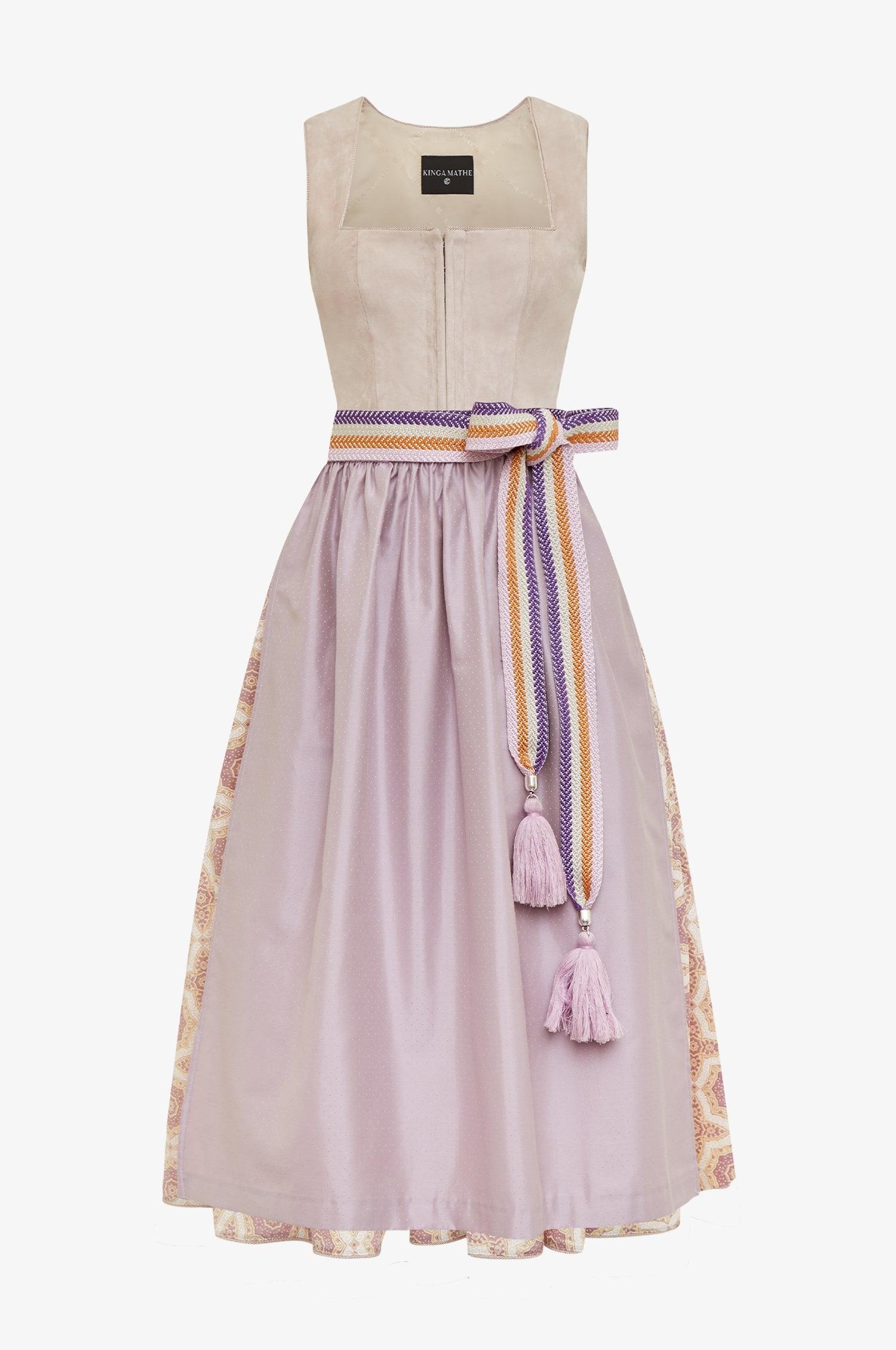 Lederdirndl Amapa in Mauve - TRACHT À PORTER