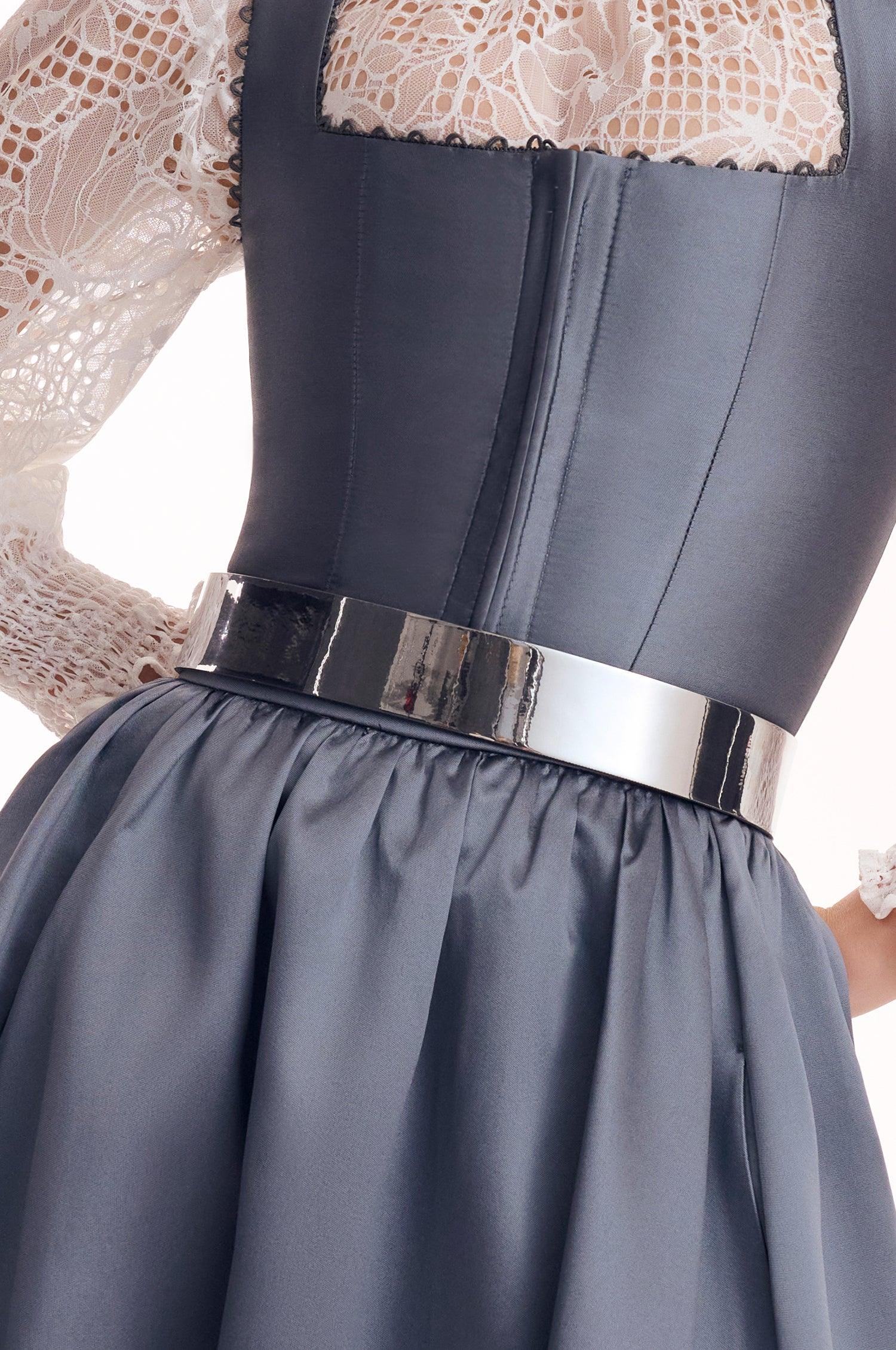 Metallic Silber Gürtel - TRACHT À PORTER