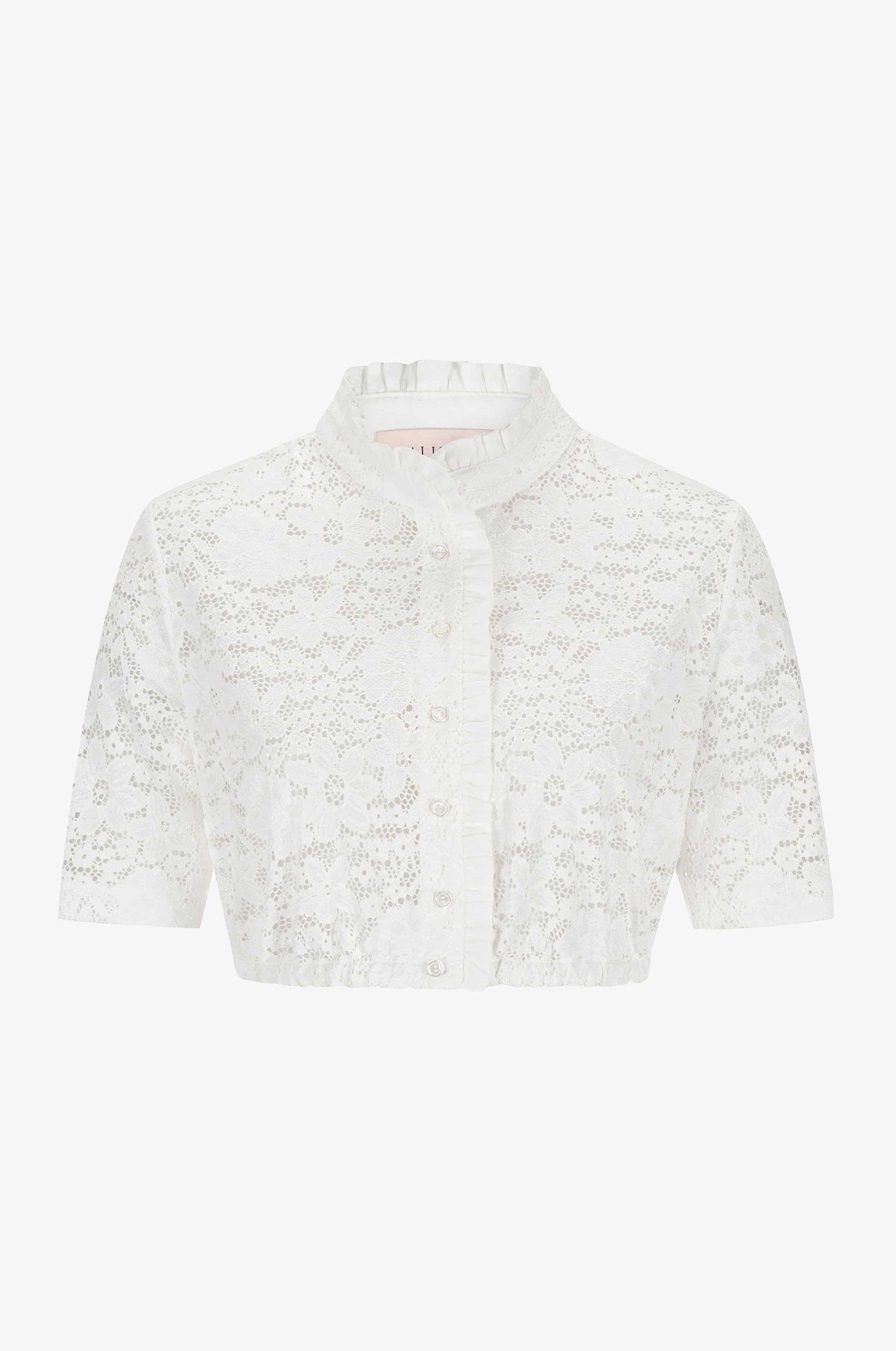 Bluse Gina in Cremeweiß mit Arm - TRACHT À PORTER