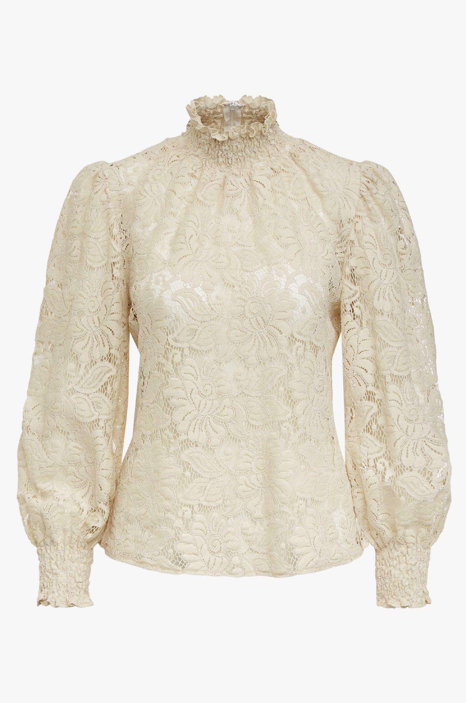 Bluse Aurelia in Ivory - TRACHT À PORTER