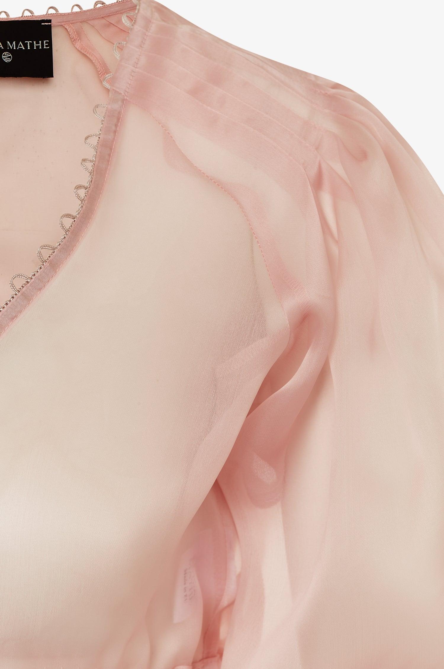 Organzabluse Kaira in Rosé - TRACHT À PORTER